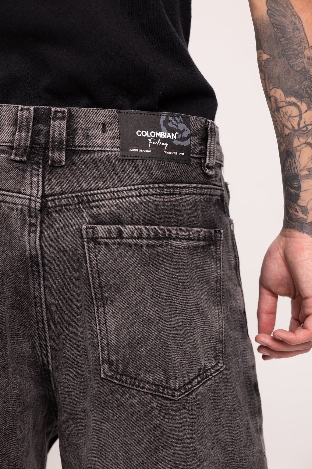 Jorts Baggy Denim para Hombre - Bermudas de Mezclilla