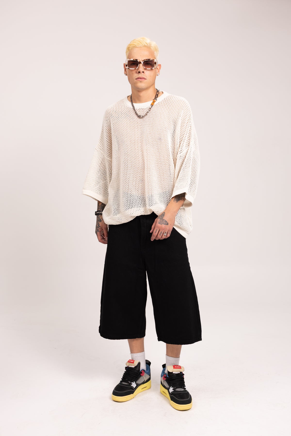 Jorts Baggy Denim para Hombre - Bermudas de Mezclilla