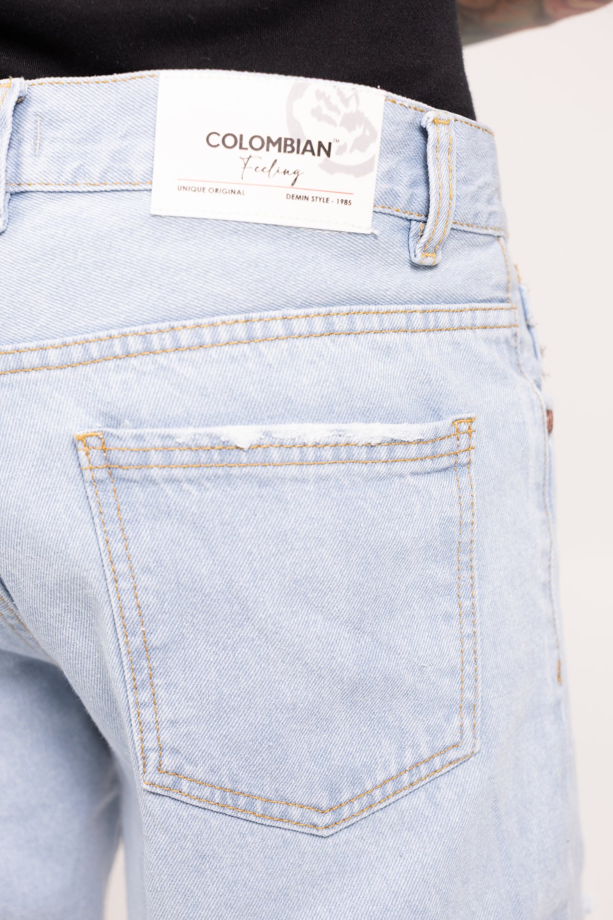 Jean Relaxed Fit Destroyer para Hombre - Pantalón Denim Roto con Desgastes Estilo Grunge Streetwear