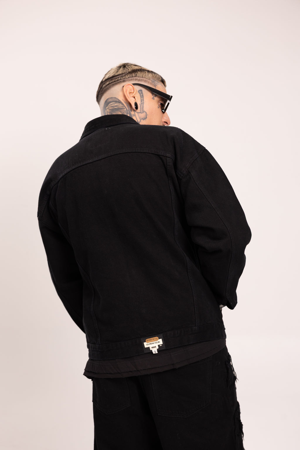 Chaqueta Denim para Hombre - Cazadora de Mezclilla Oversize Gris Carbón Estilo Streetwear
