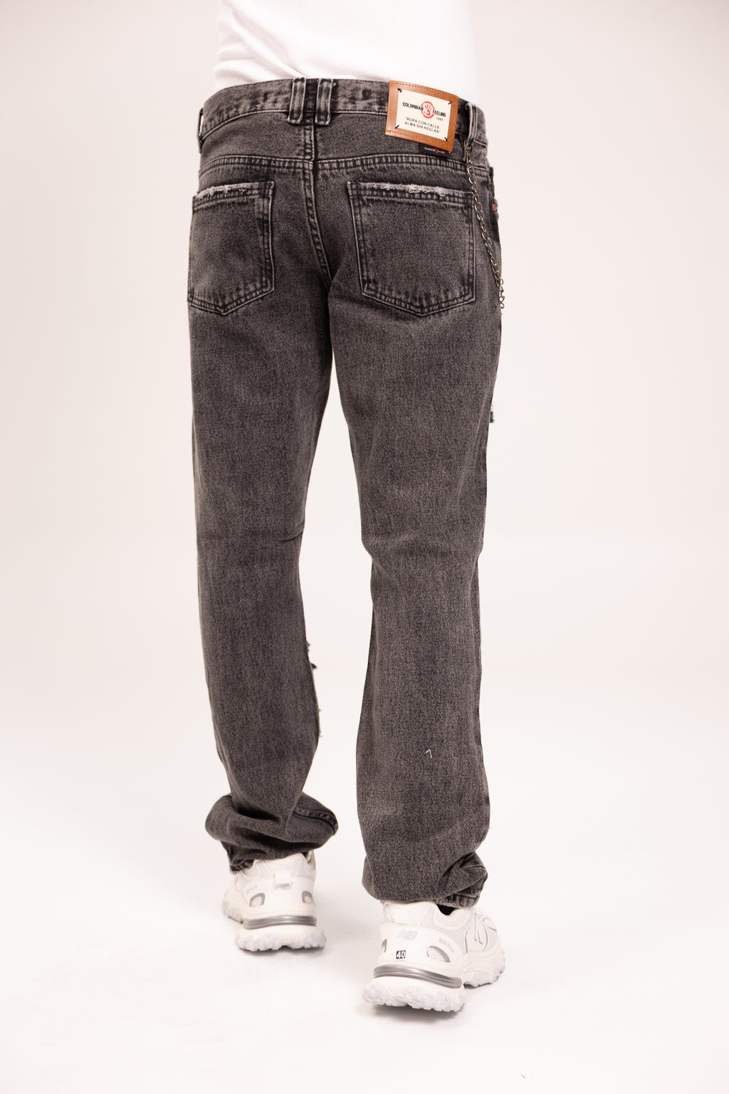 Jean Distressed Ripped para Hombre - Pantalón Baggy con Rotos Grunge Estilo Punk Streetwear