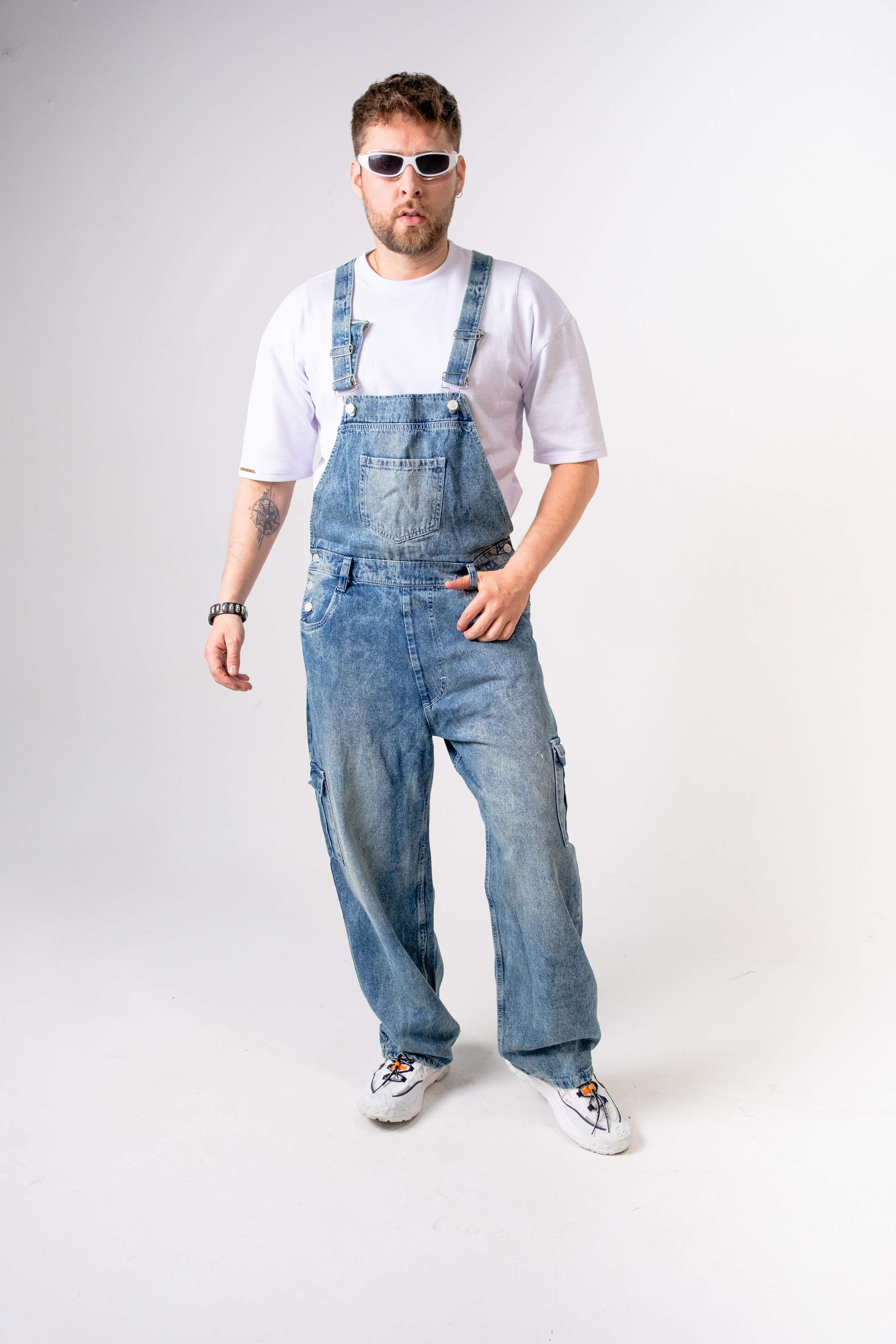 Overol Cargo para Hombre - Enterizo Denim Estilo Urbano