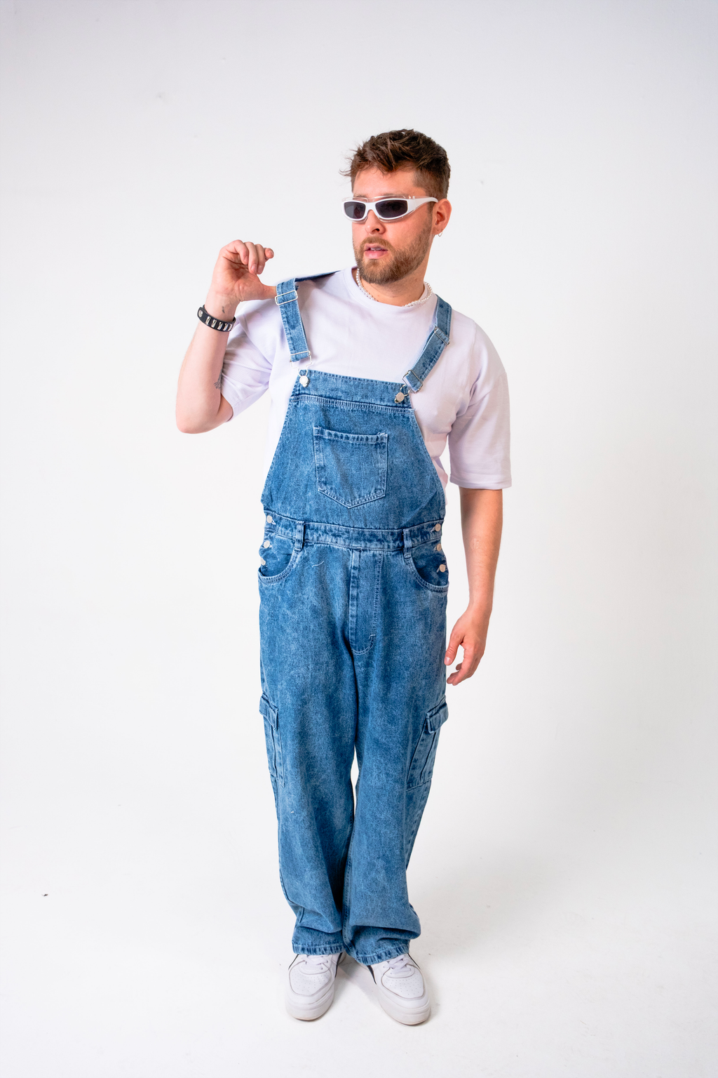 Overol Cargo para Hombre - Enterizo Denim Estilo Urbano