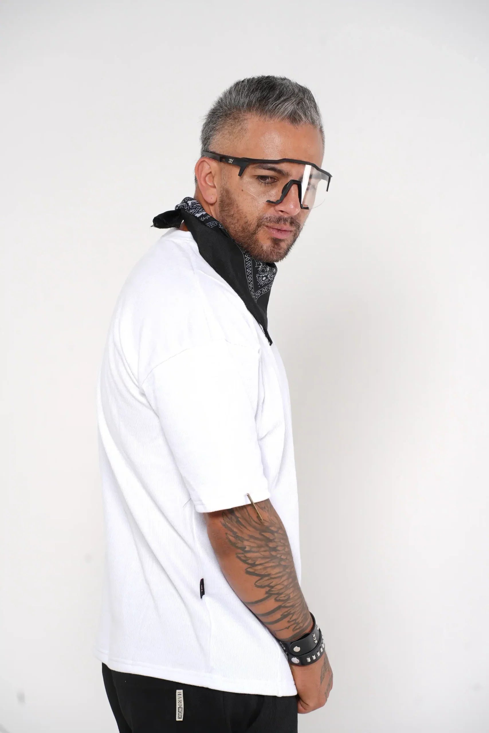 Camiseta Oversize Texturizada Blanca - Estilo Minimalista Urbano