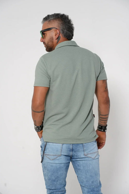 Camisa color verde Ref. 10