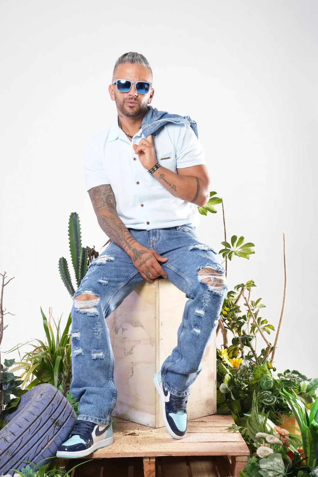 Camisa color Azul Ref. 191