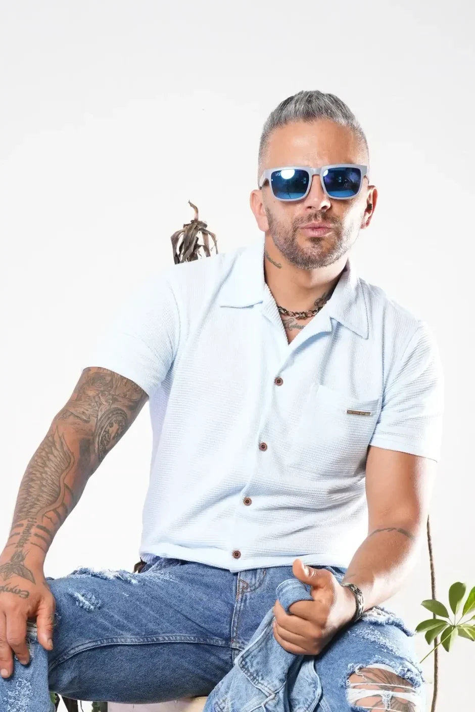 Camisa color Azul Ref. 191