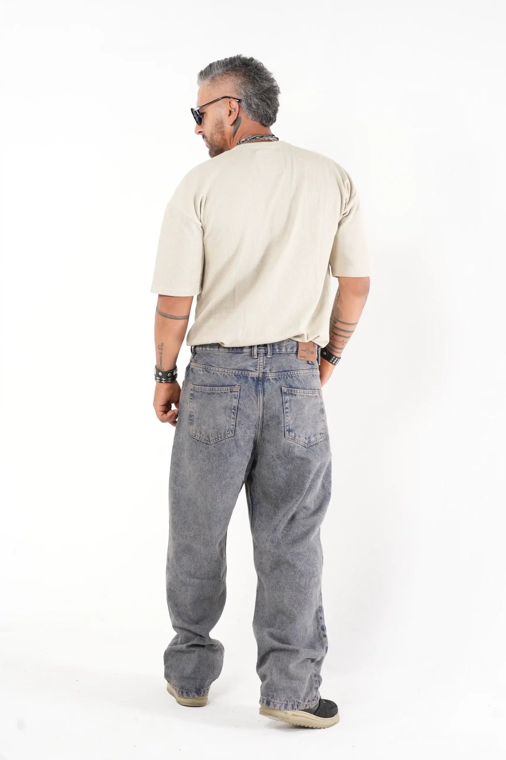 Camiseta Oversize Texturizada Beige - Estilo Minimalista Urbano
