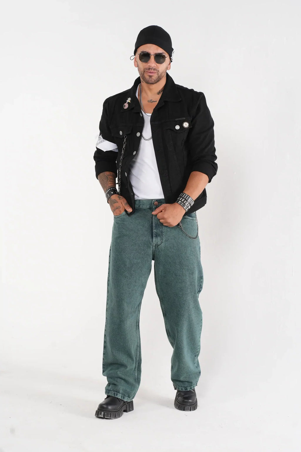 Chaqueta Denim gris desgastada - Estilo Urbano