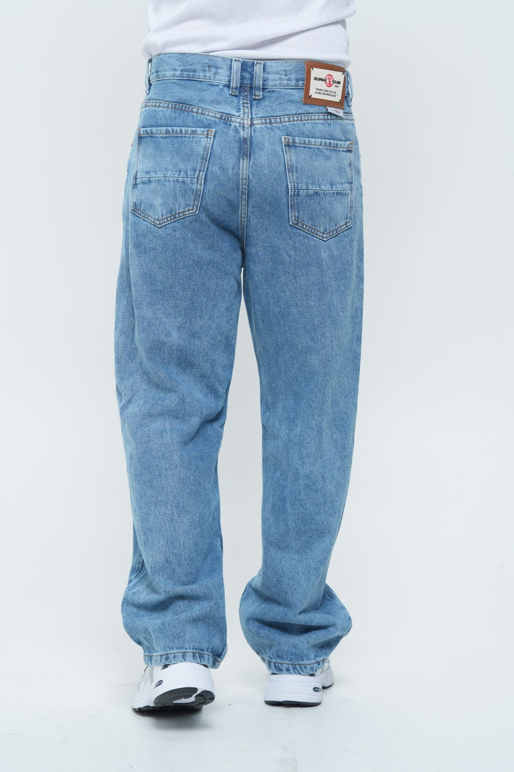 Jean Baggy Azul Claro - Ancho Estilo Urbano