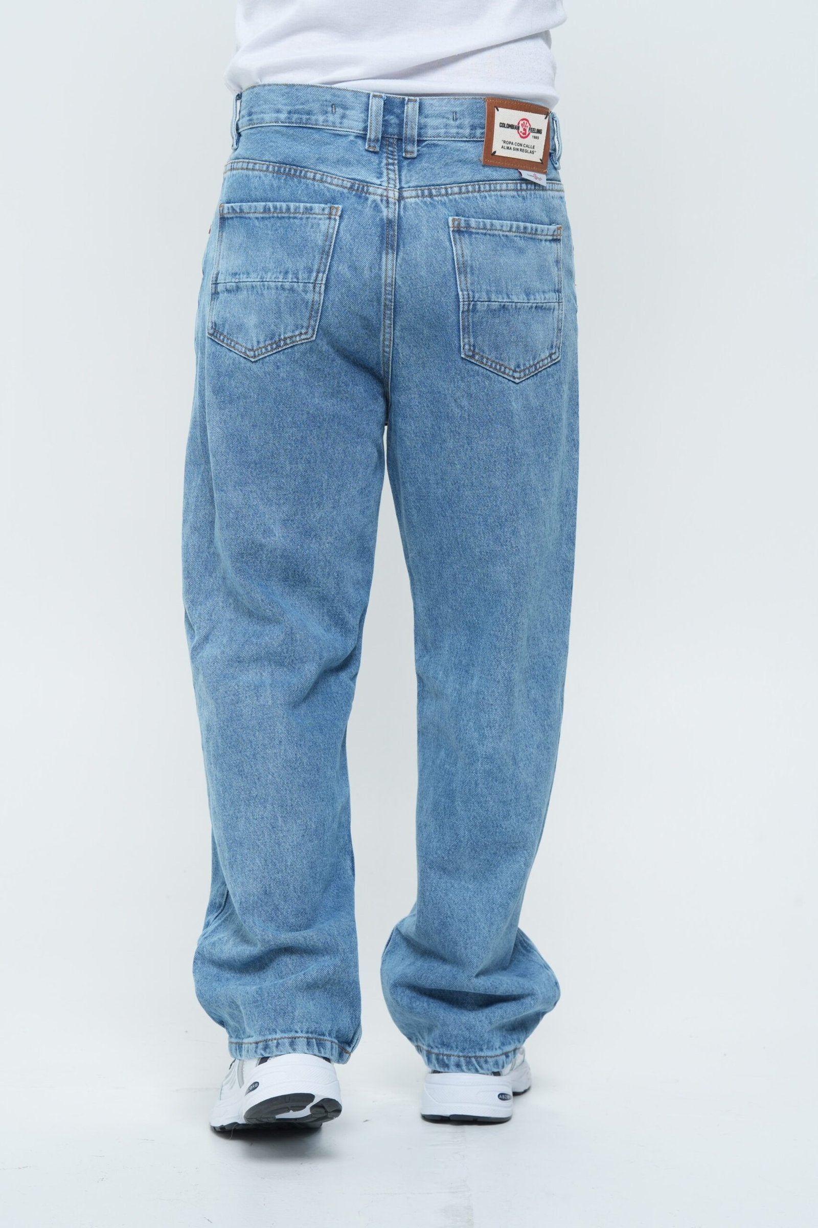 Jean Baggy Azul Claro - Ancho Estilo Urbano