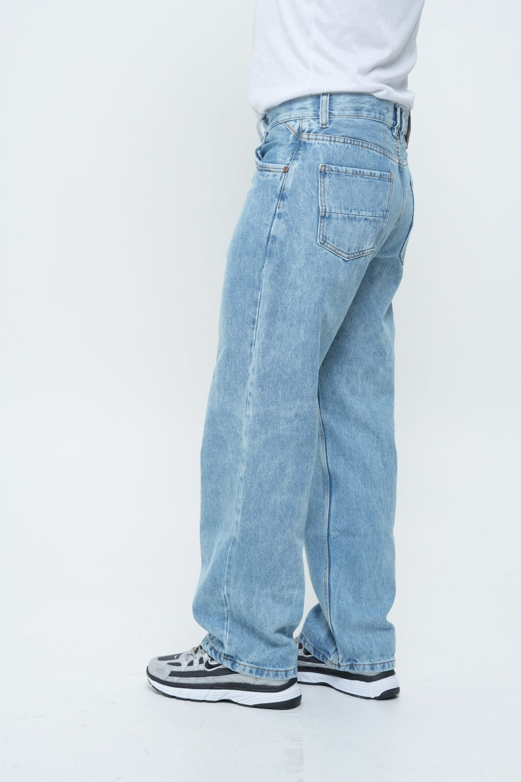 Jean Baggy Hielo - Pantalón de Mezclilla Corte Ancho Urbano