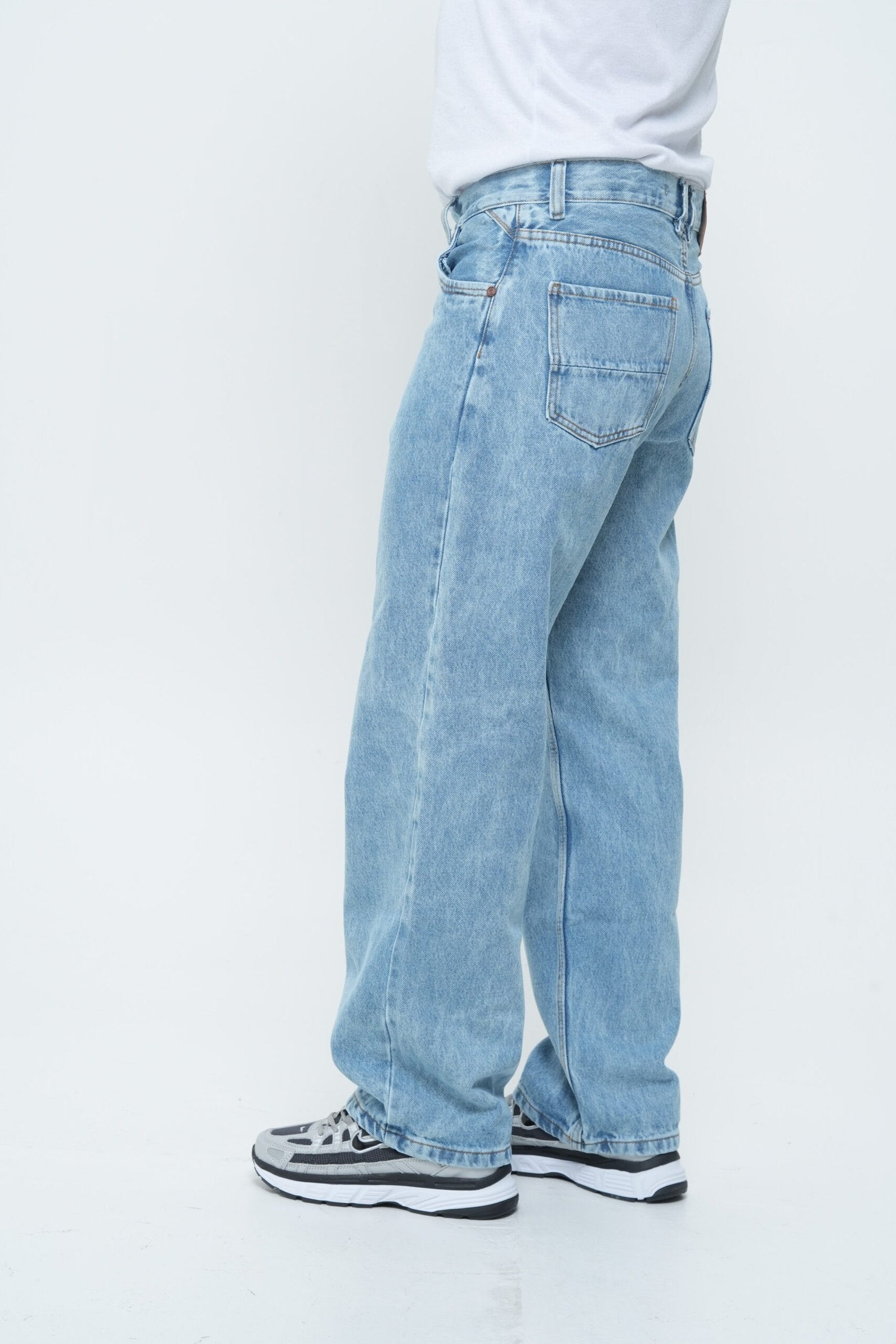 Jean Baggy Hielo - Pantalón de Mezclilla Corte Ancho Urbano