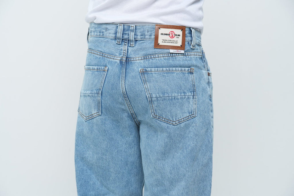 Jean Baggy Hielo - Pantalón de Mezclilla Corte Ancho Urbano