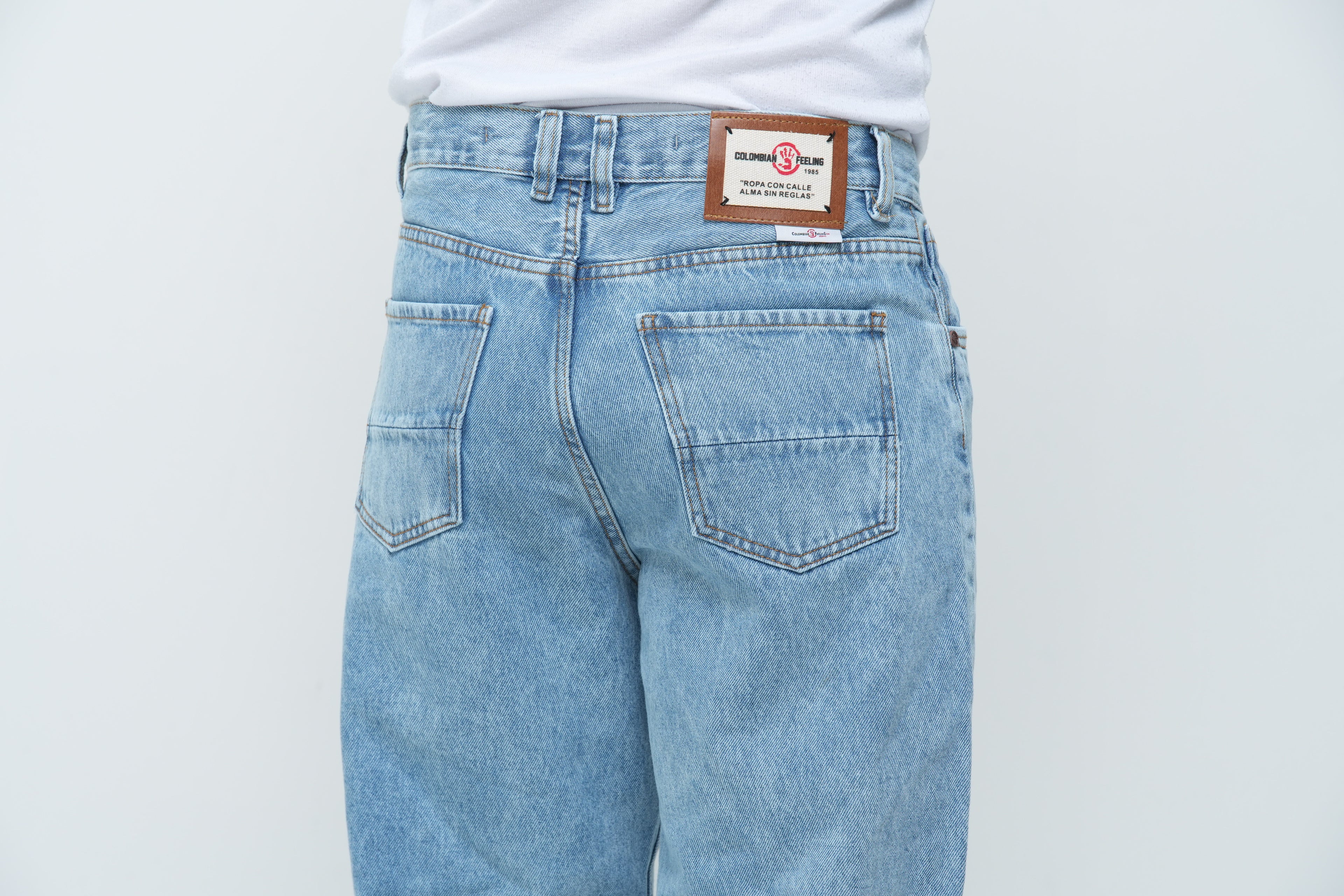 Jean Skate Hombre Azul Hielo | Denim