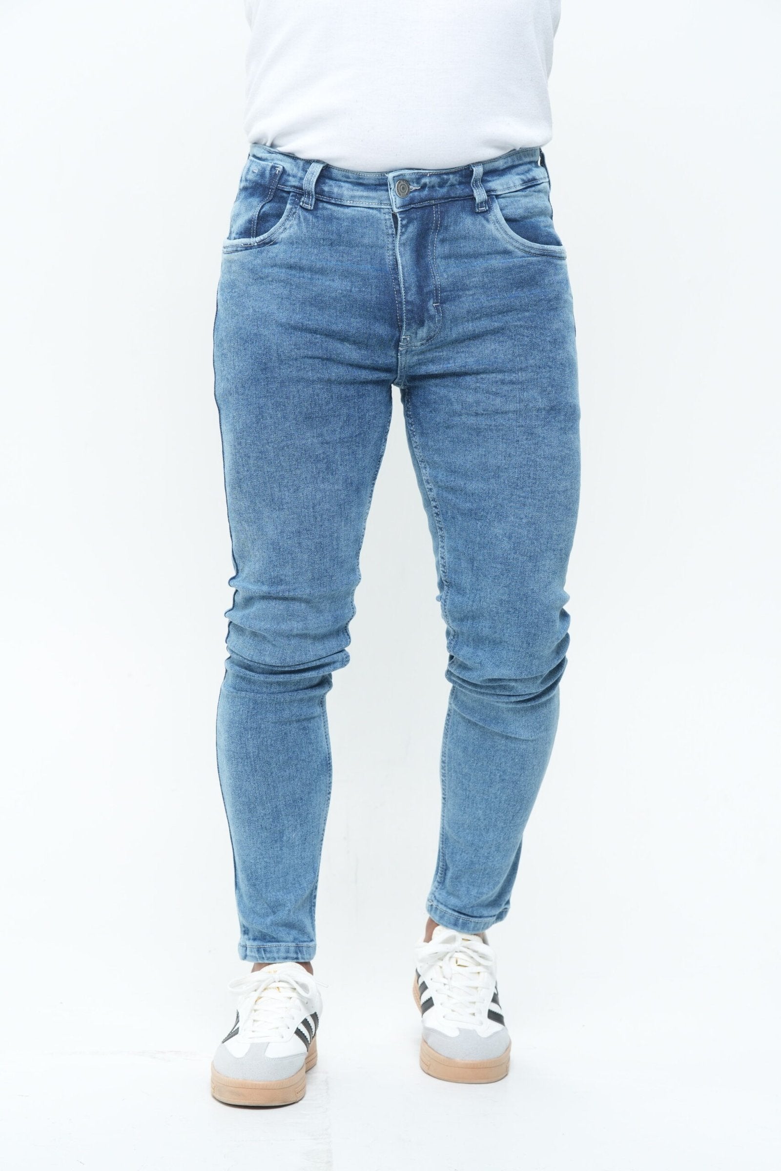 Jeans Hombre Skinny Stone Dirty Azul