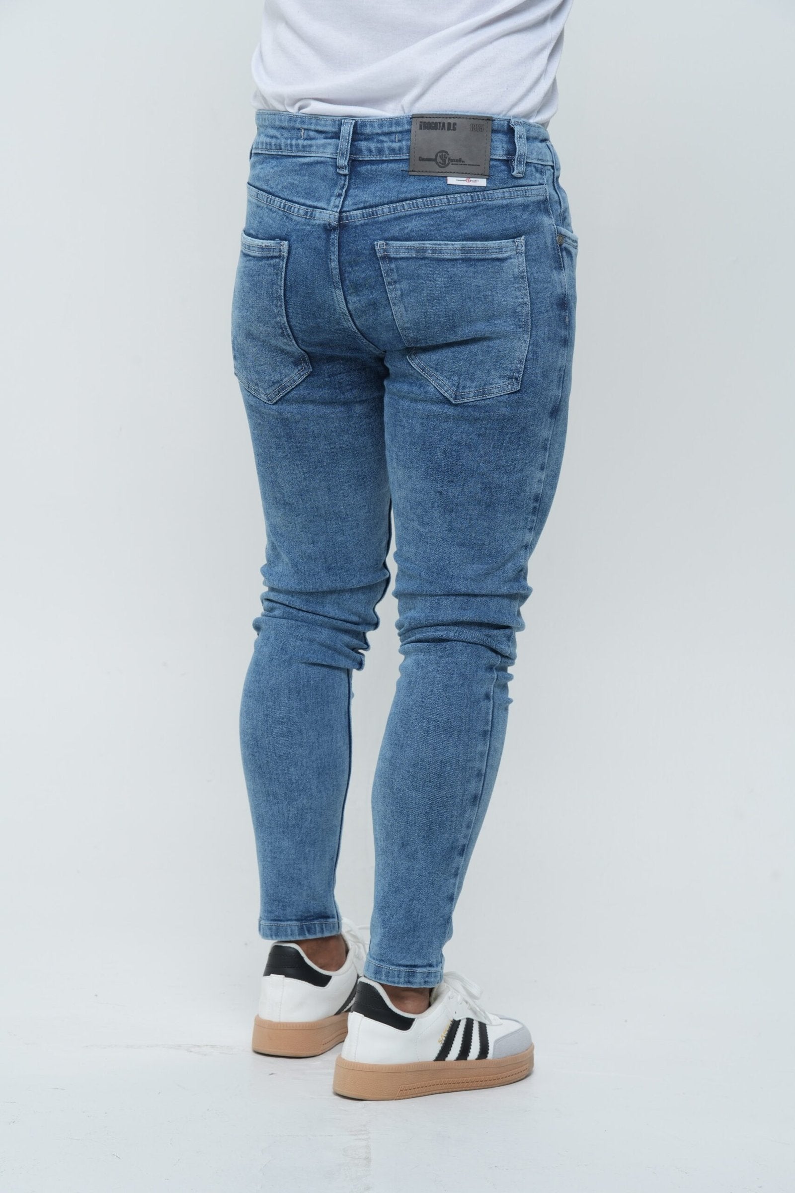 Jeans Hombre Skinny Stone Dirty Azul