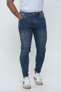 Jeans Hombre Skinny Stone Oscuro Dirty