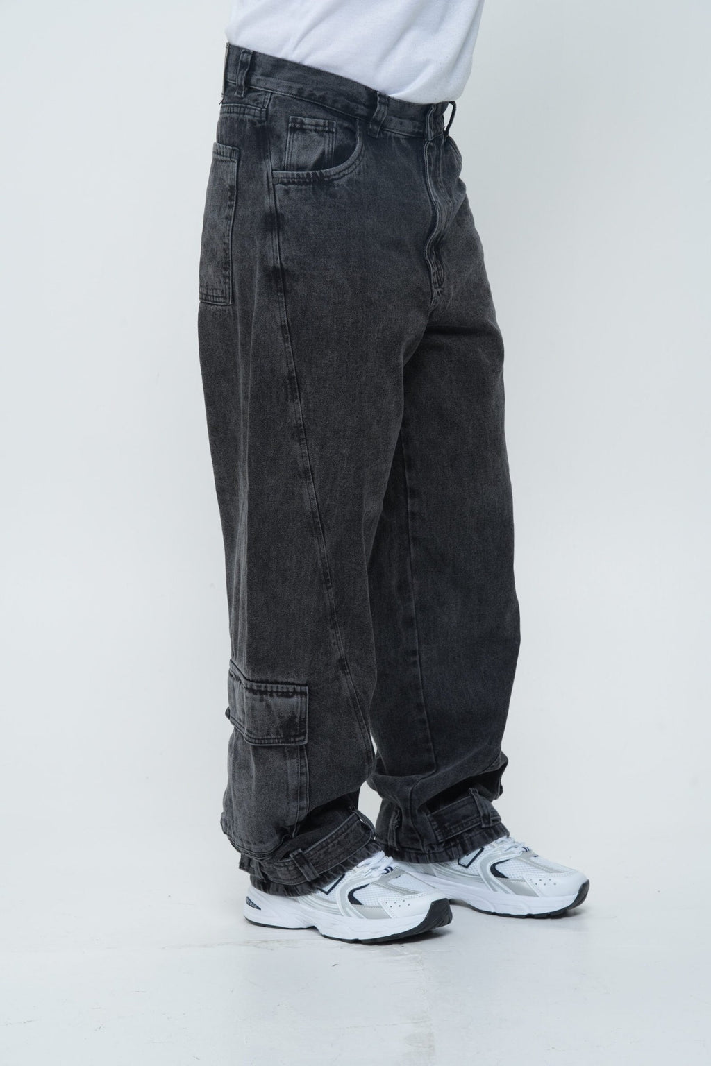 Jean Baggy Extra Cargo Gris