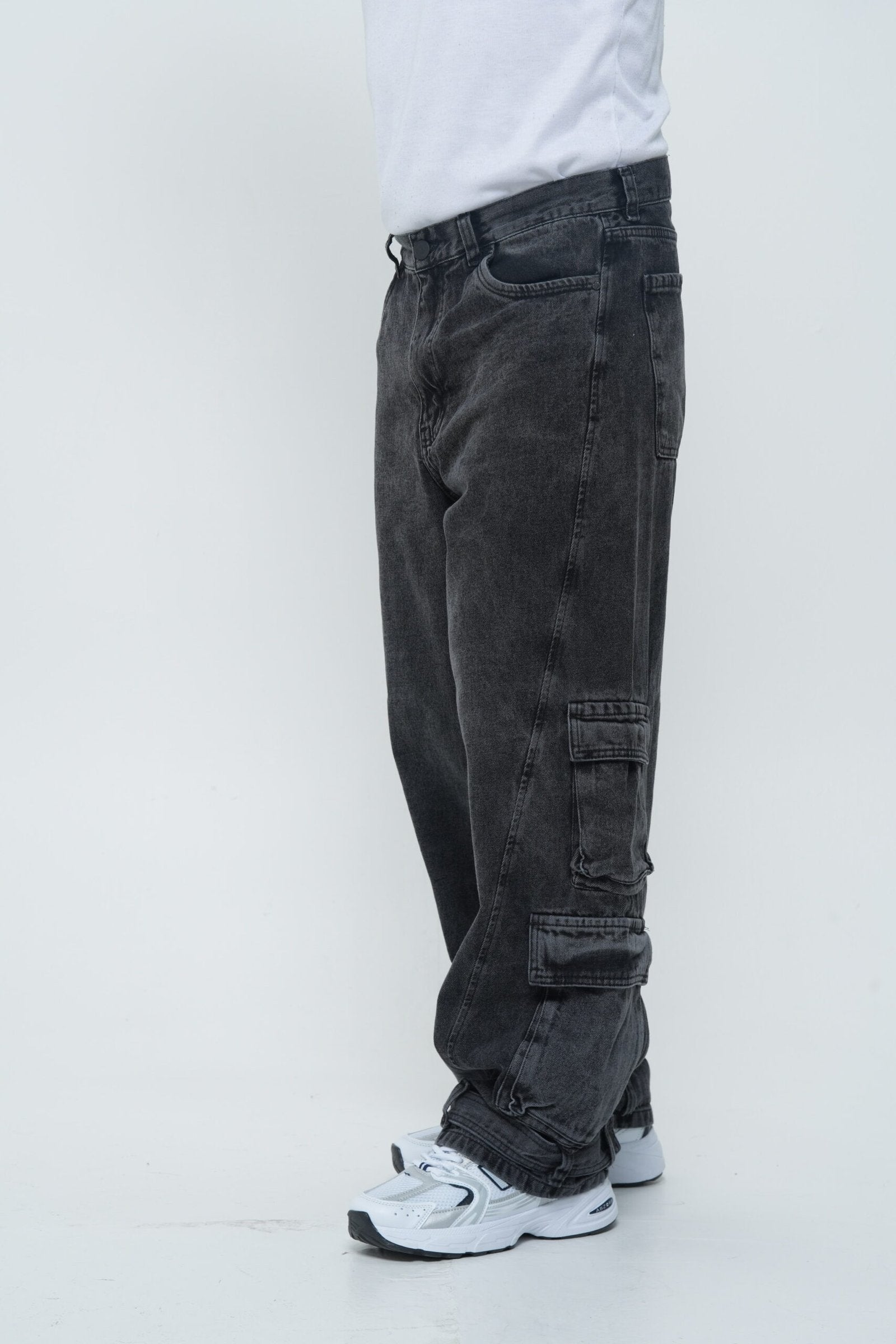 Jean Baggy Extra Cargo Gris