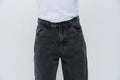 Jean Baggy Extra Cargo Gris