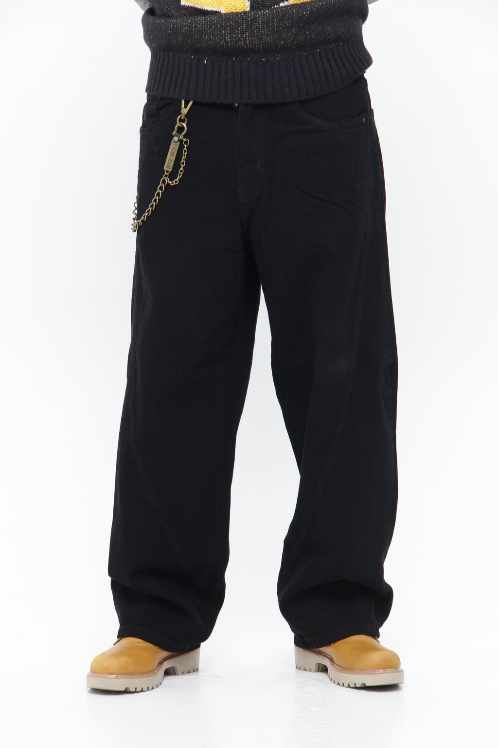 Pantalón Super Baggy Black Denim – Jeans Anchos Estilo Skater  Streetwear