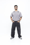 Jeans Super Baggy Negro Lavado