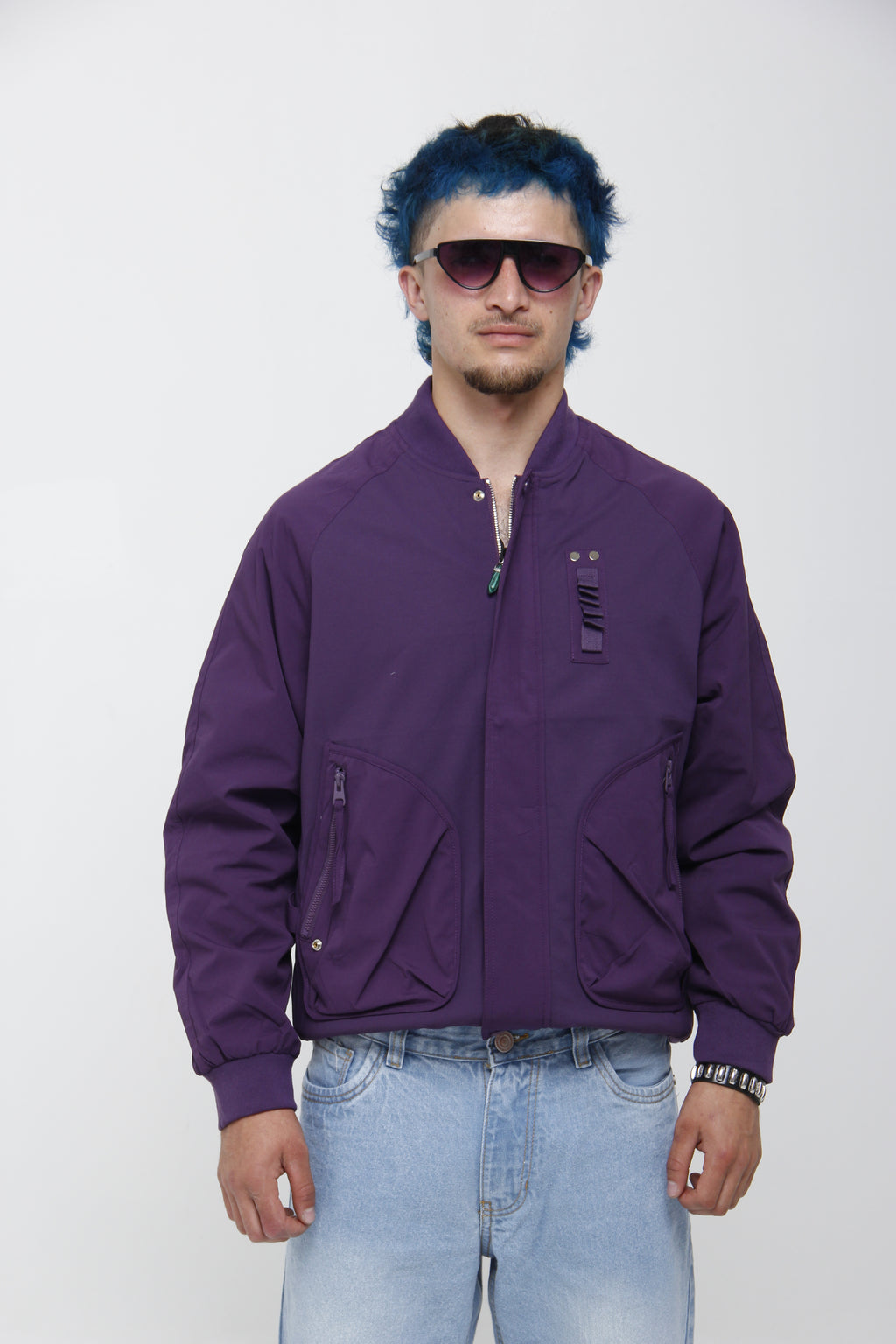 Chaqueta Bomber Negra Estilo Techwear - Moda Urbana