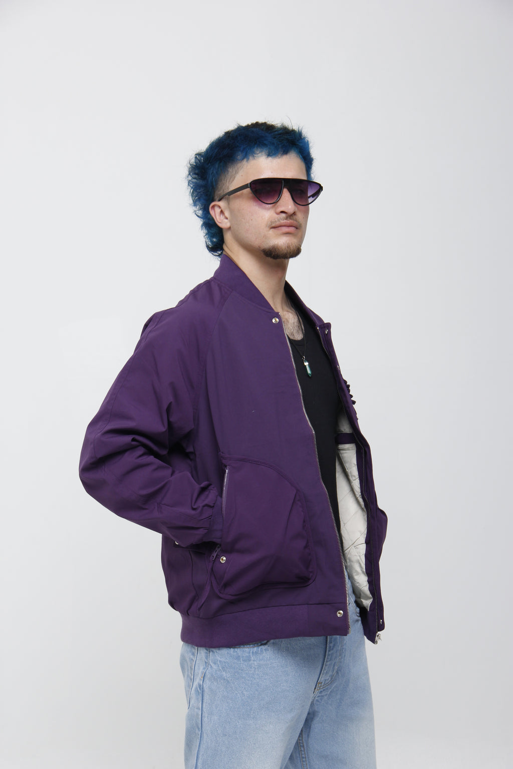 Chaqueta Bomber Negra Estilo Techwear - Moda Urbana