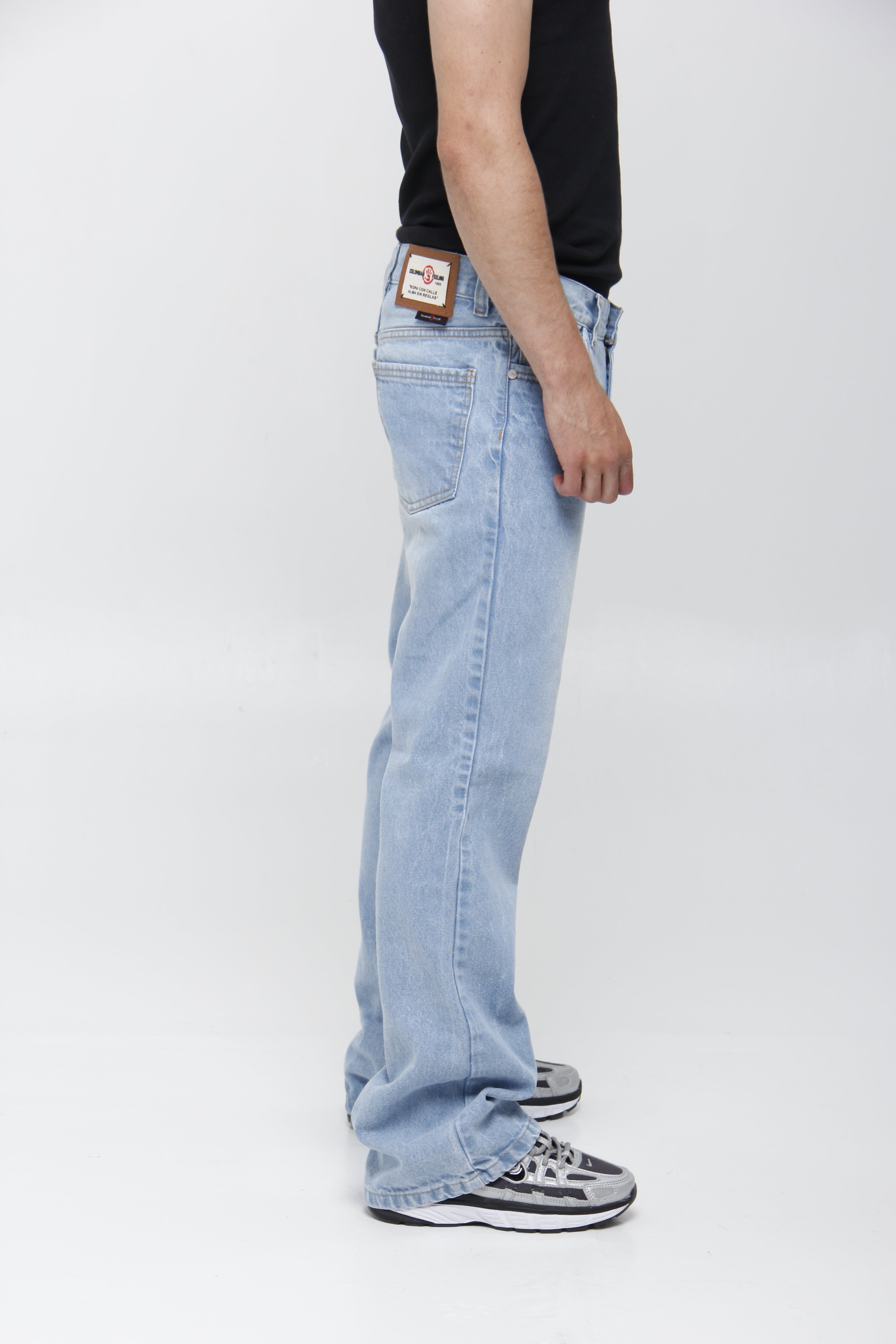 Jean Azul Relaxed Fit para Hombre - Estilo Urbano Vintage