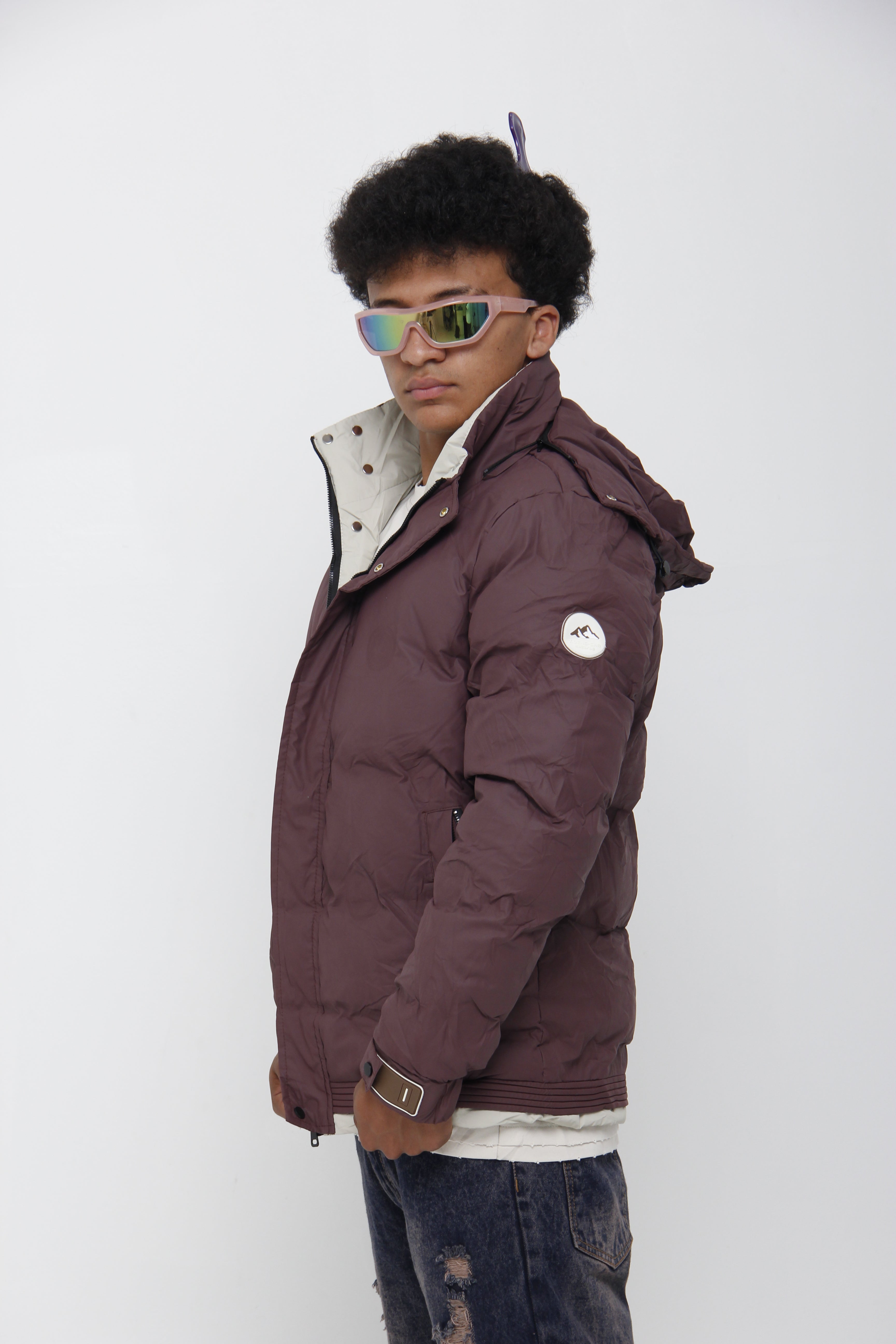 Chaqueta Puffer Acolchada Impermeable para Hombre - Streetwear