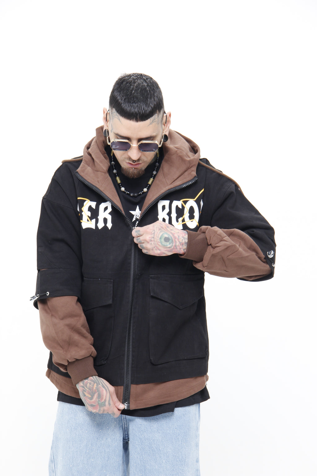 Chaqueta Streetwear "Saercow" Two-Tone – Chaqueta con Capota