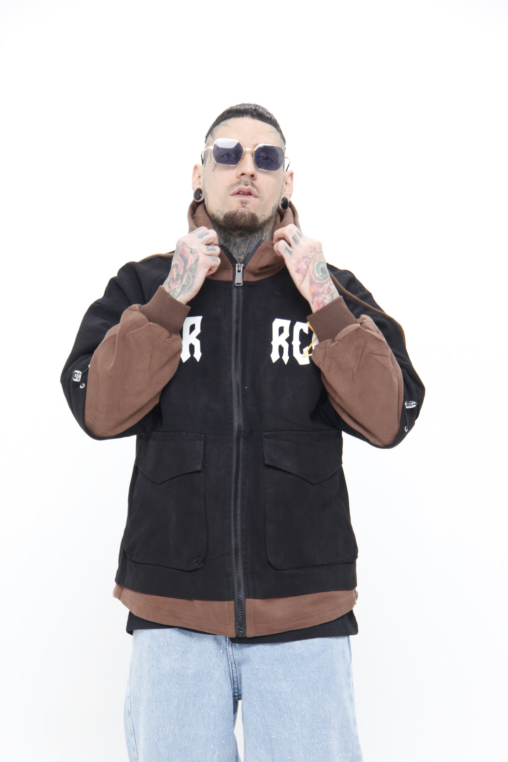 Chaqueta Streetwear "Saercow" Two-Tone – Chaqueta con Capota