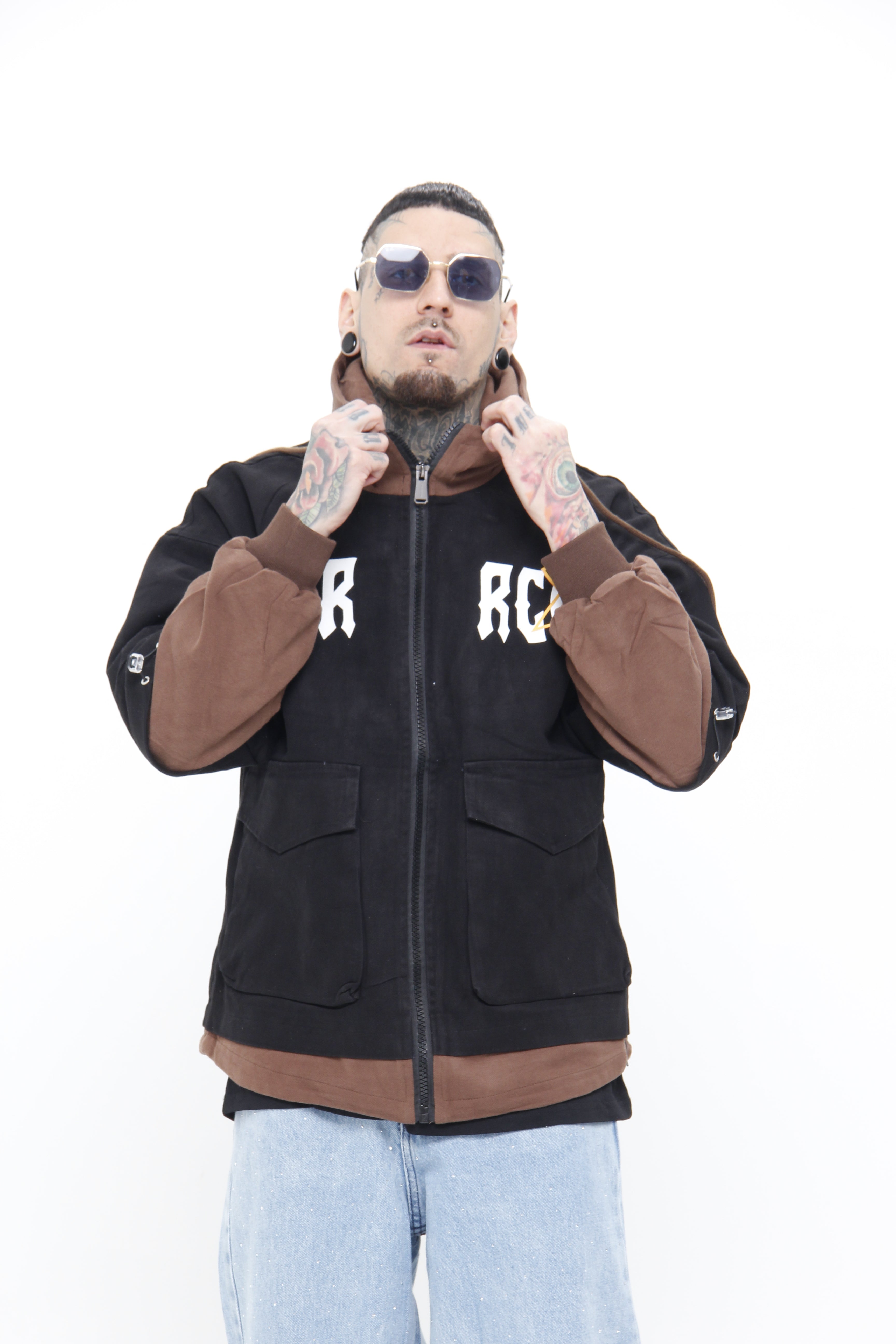 Chaqueta Streetwear "Saercow" Two-Tone – Chaqueta con Capota