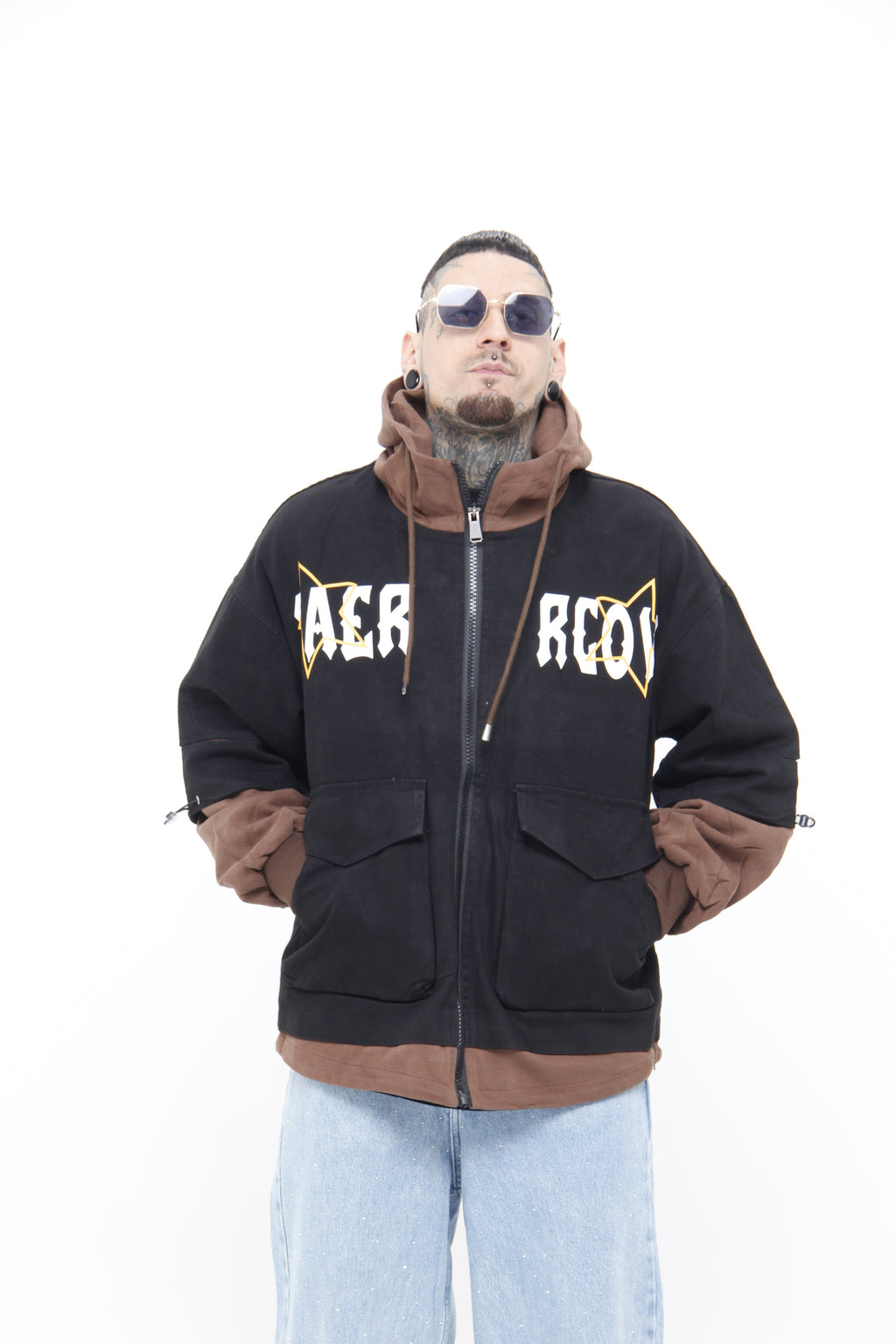 Chaqueta Streetwear "Saercow" Two-Tone – Chaqueta con Capota
