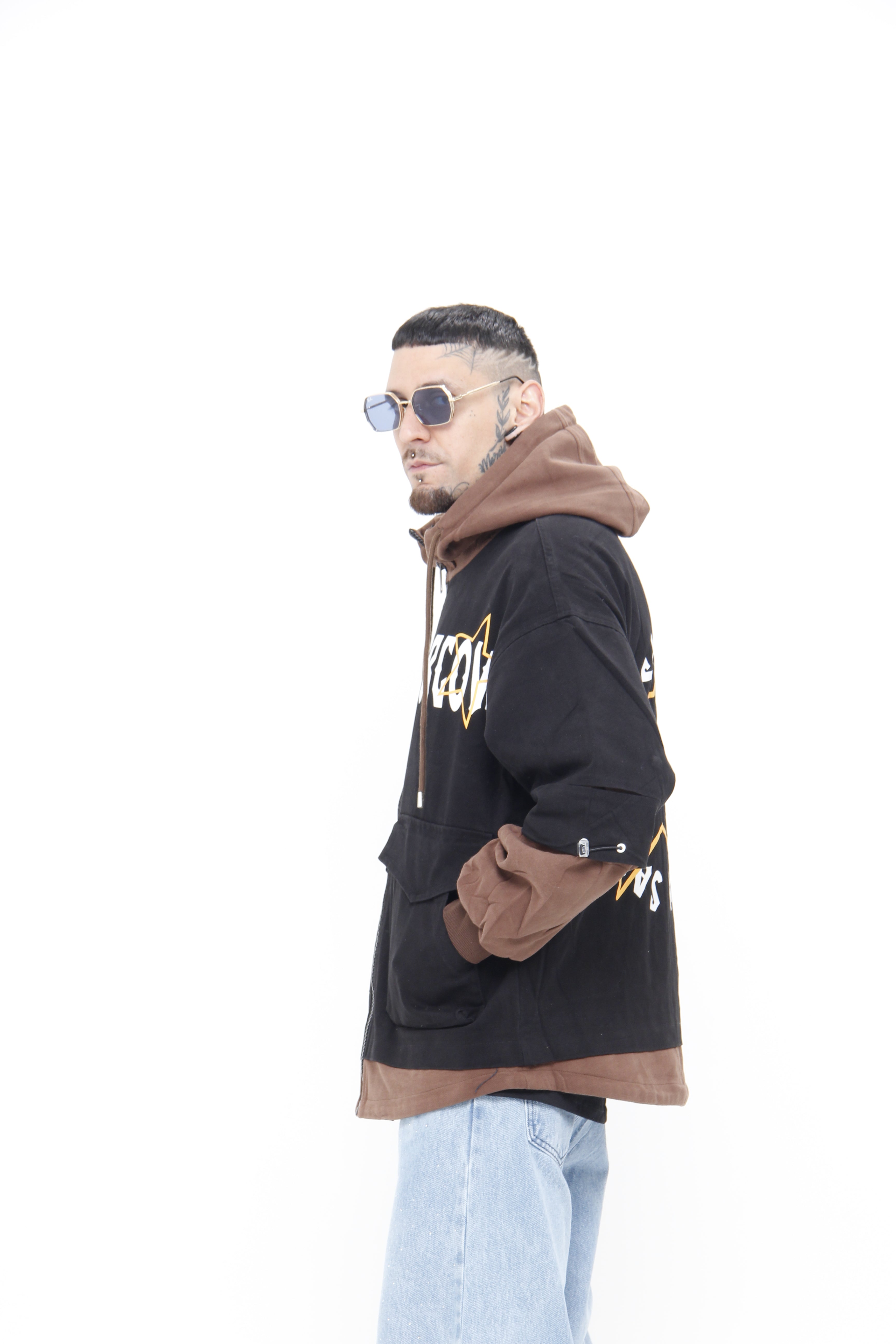 Chaqueta Streetwear "Saercow" Two-Tone – Chaqueta con Capota