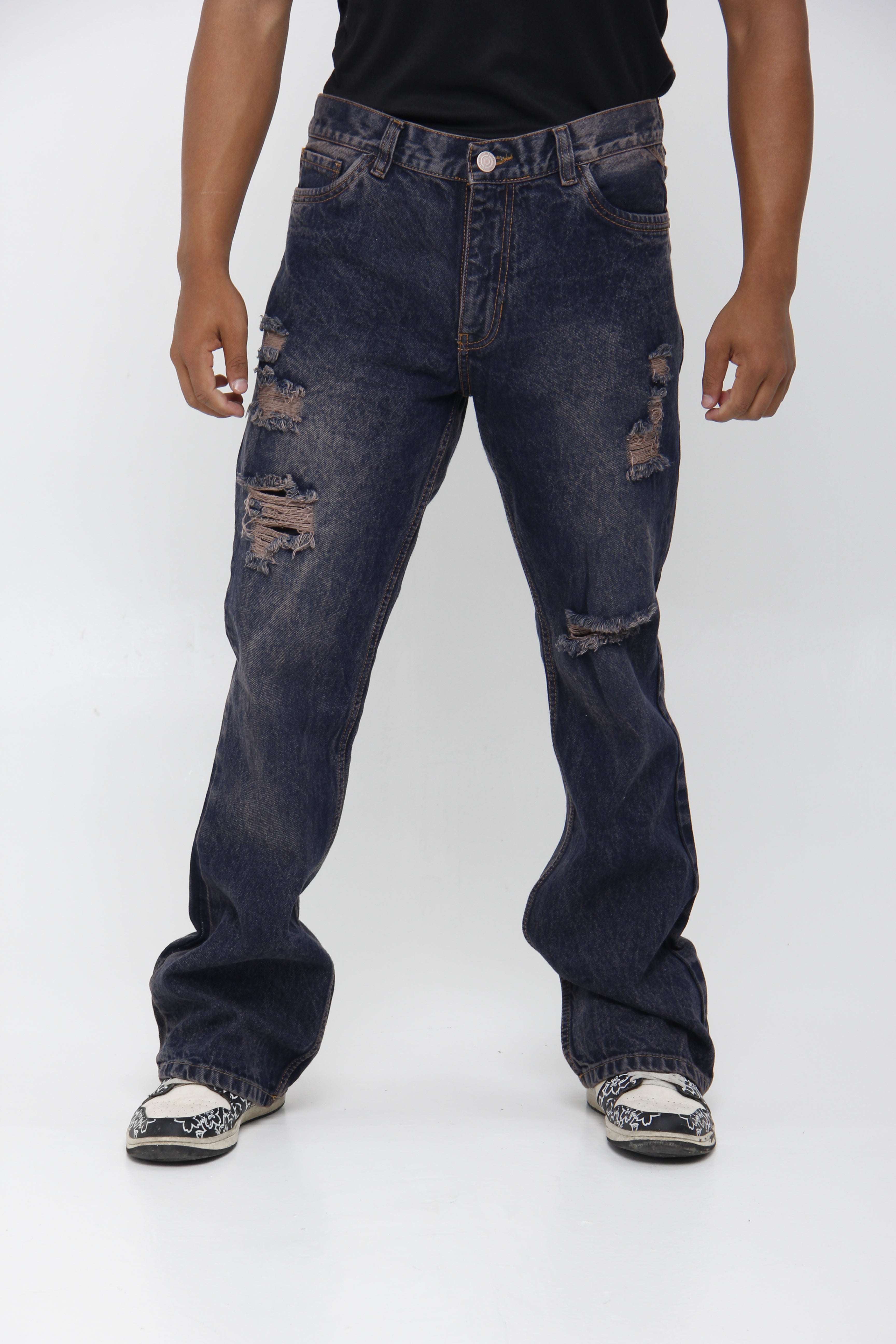 Jean Azul Relaxed Fit para Hombre - Estilo Urbano Vintage