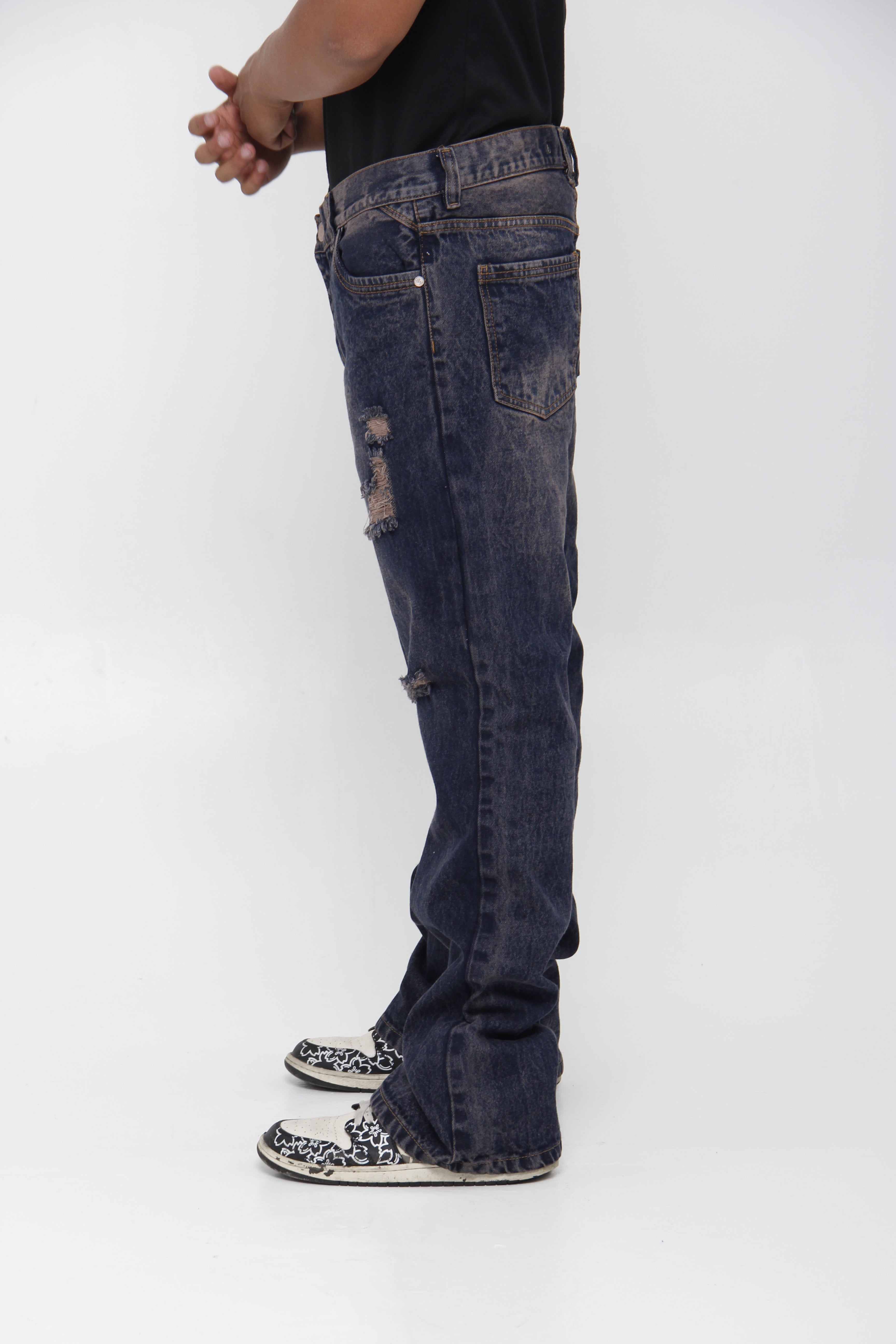 Jean Azul Relaxed Fit para Hombre - Estilo Urbano Vintage