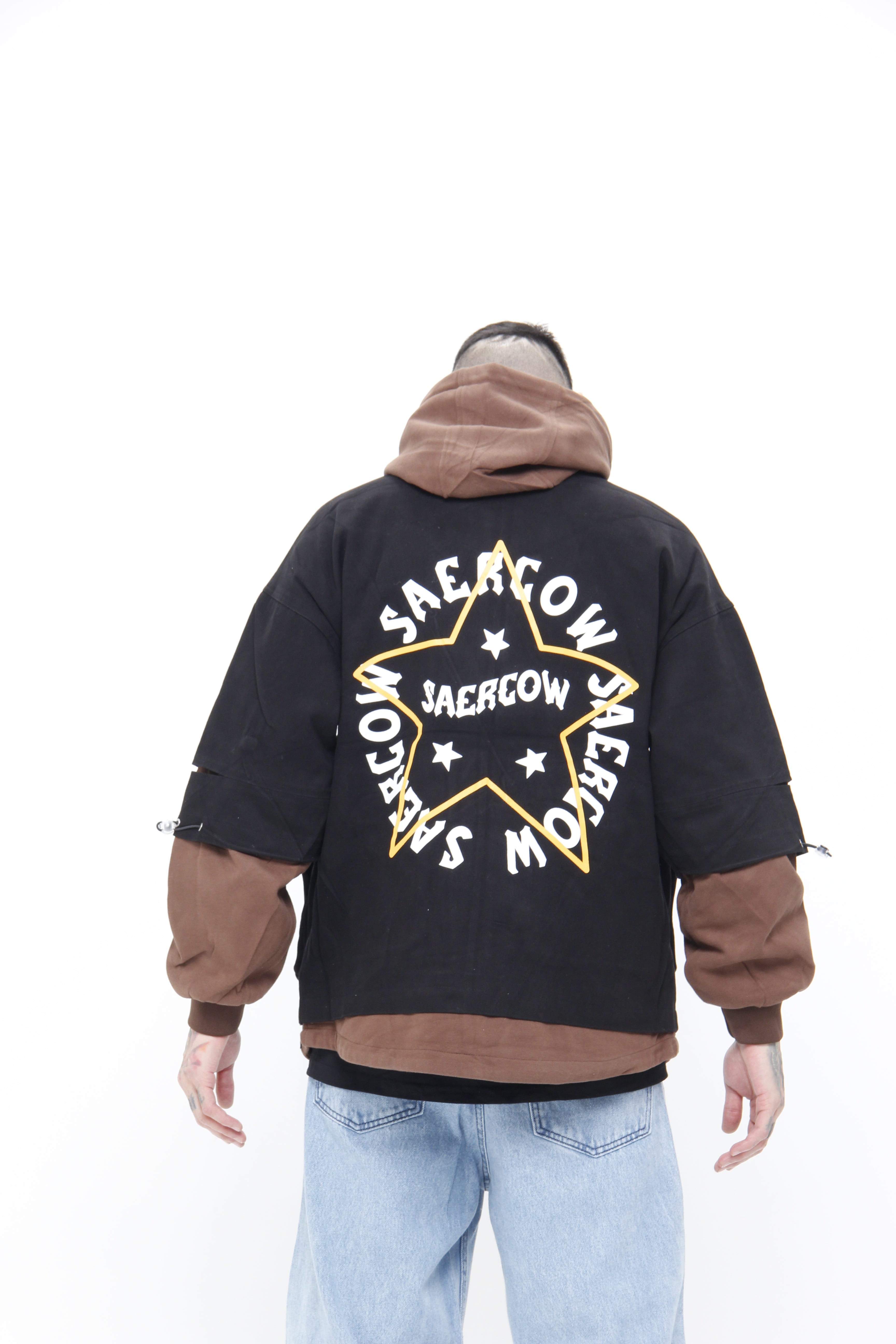 Chaqueta Streetwear "Saercow" Two-Tone – Chaqueta con Capota