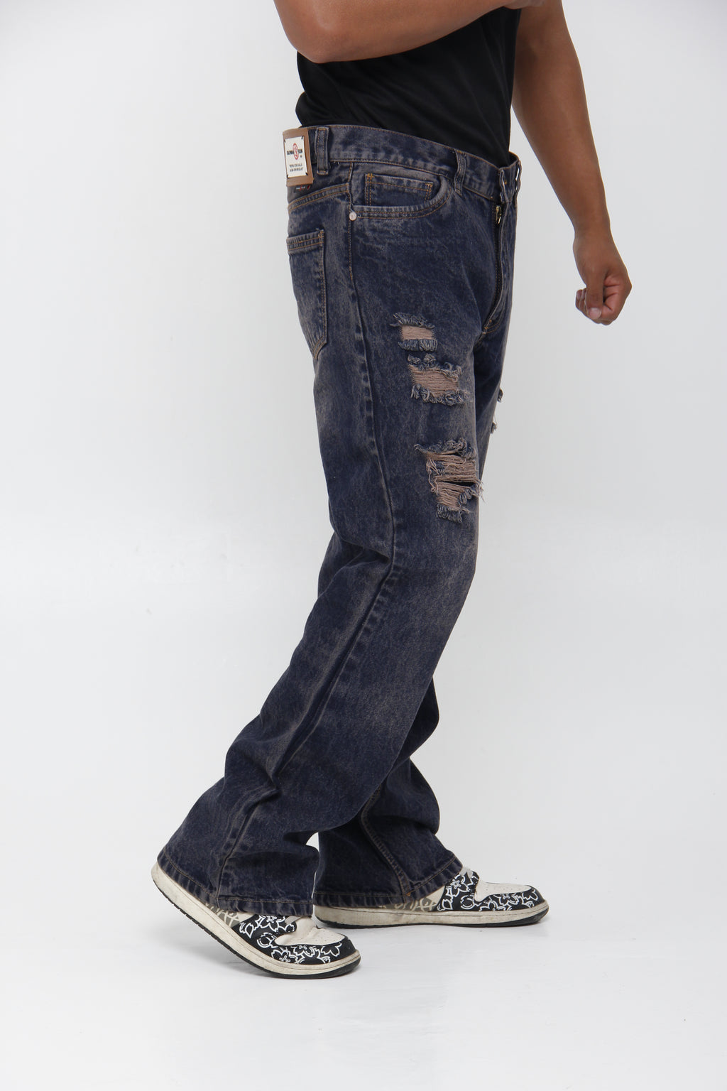 Jean Azul Relaxed Fit para Hombre - Estilo Urbano Vintage