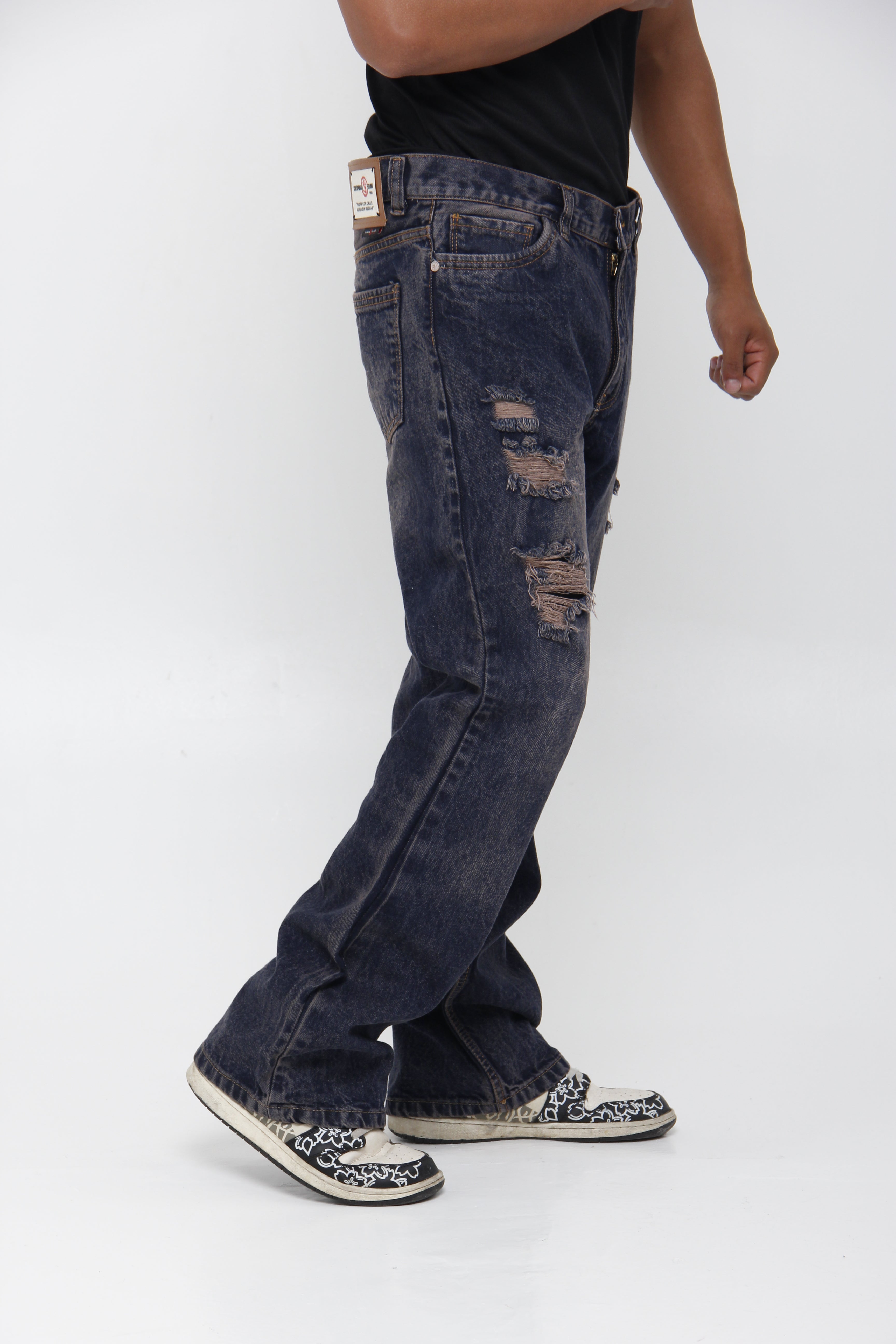 Jean Azul Relaxed Fit para Hombre - Estilo Urbano Vintage