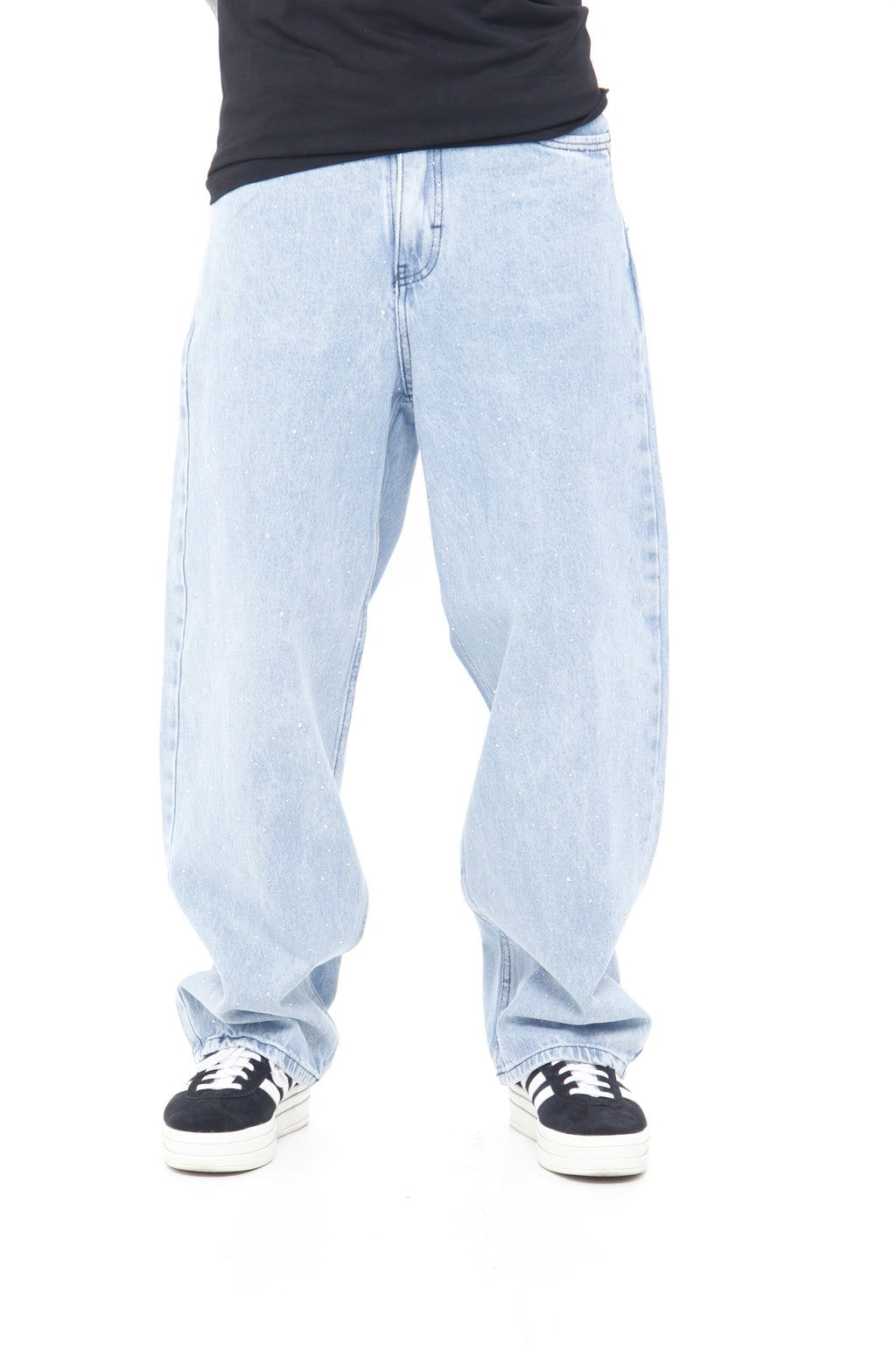 Jeans Super Baggy con Piedras