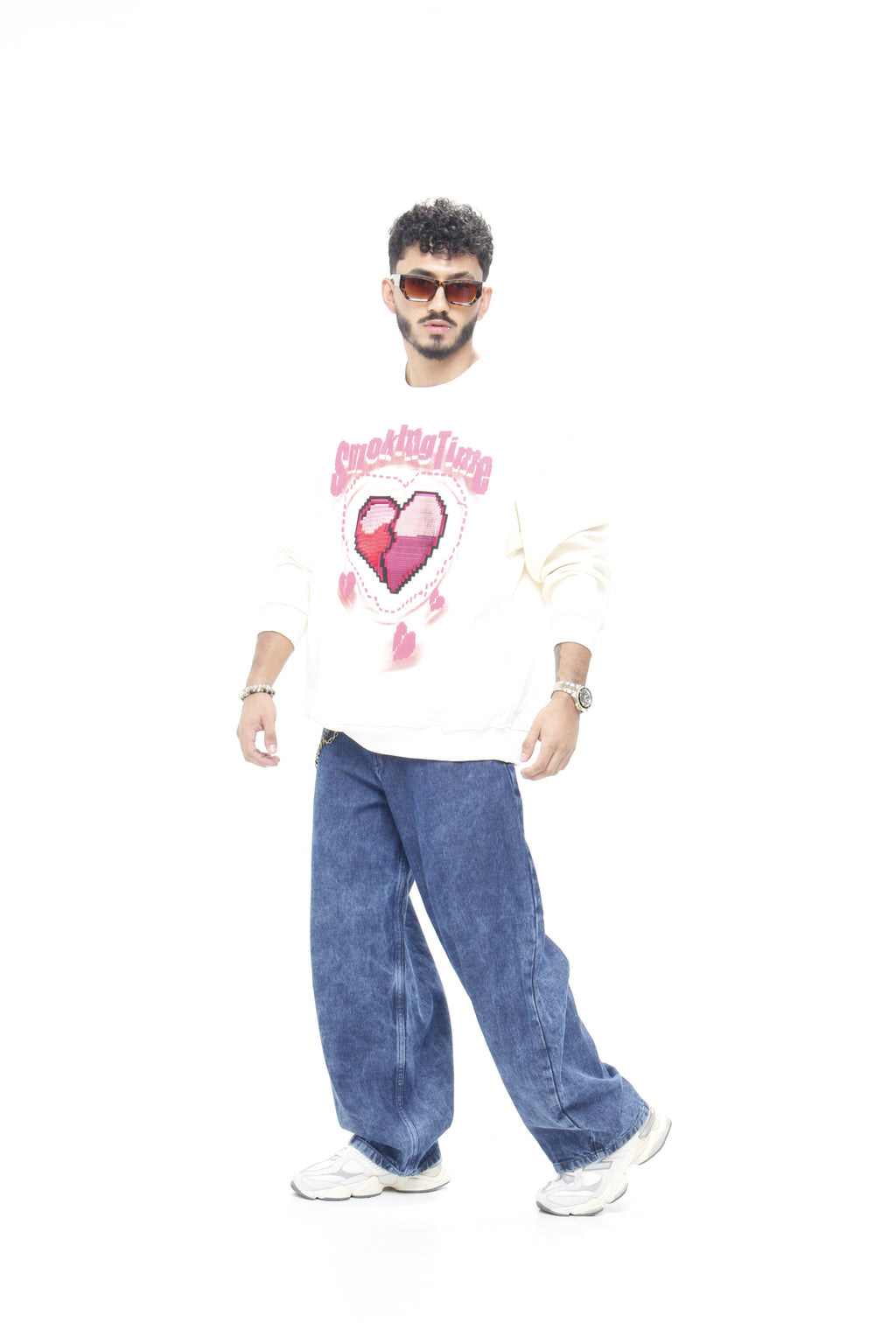 Jeans Barrel Fit Blue Denim