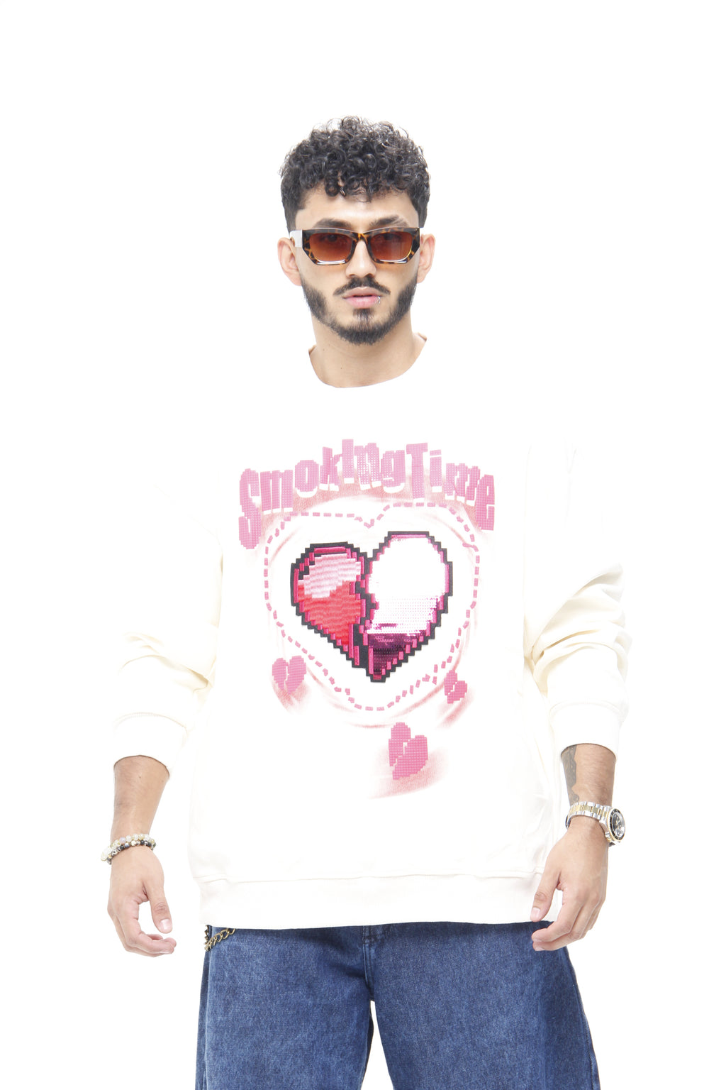 Buzo Manga Larga Cream