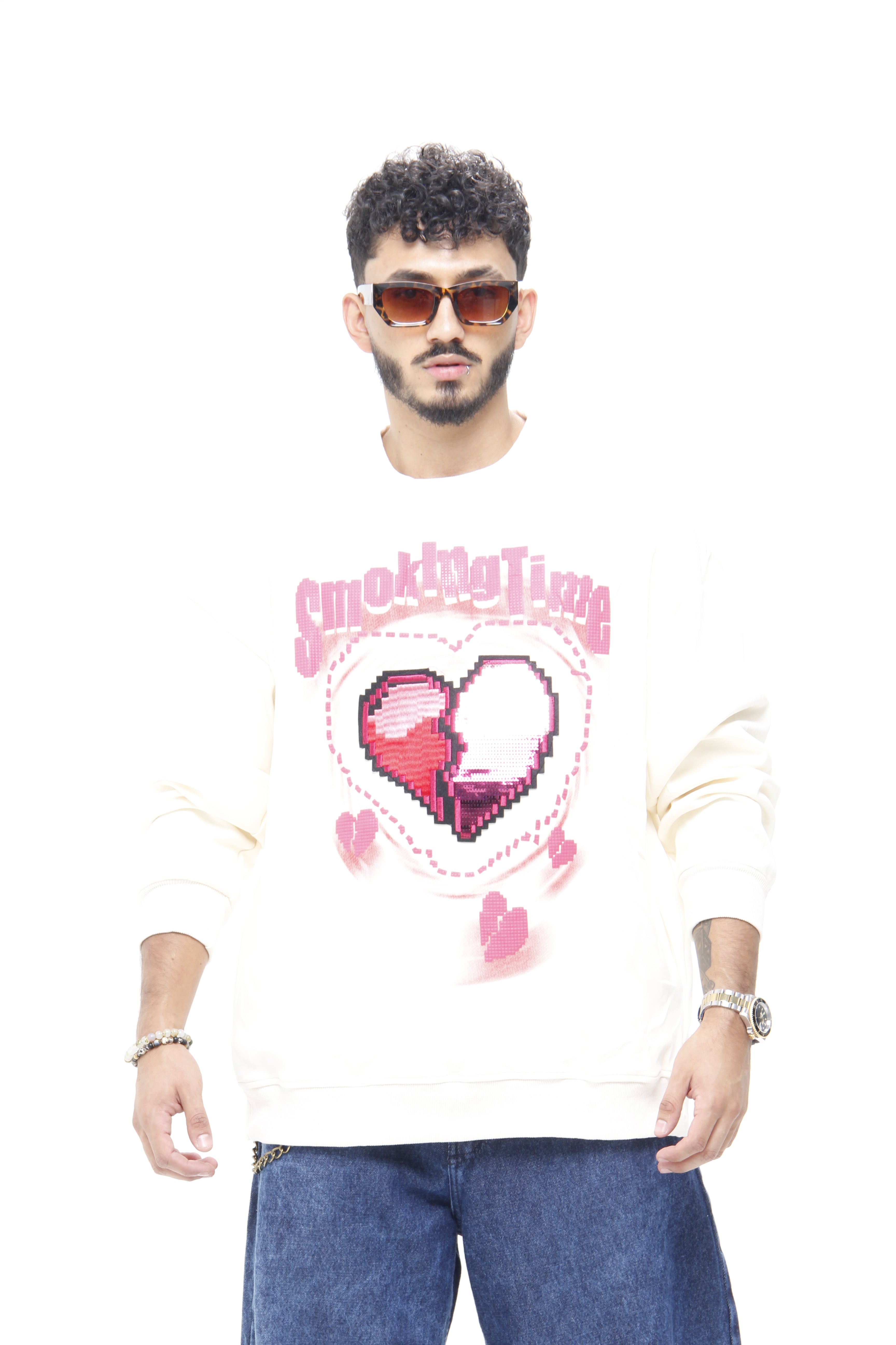 Buzo Manga Larga Cream