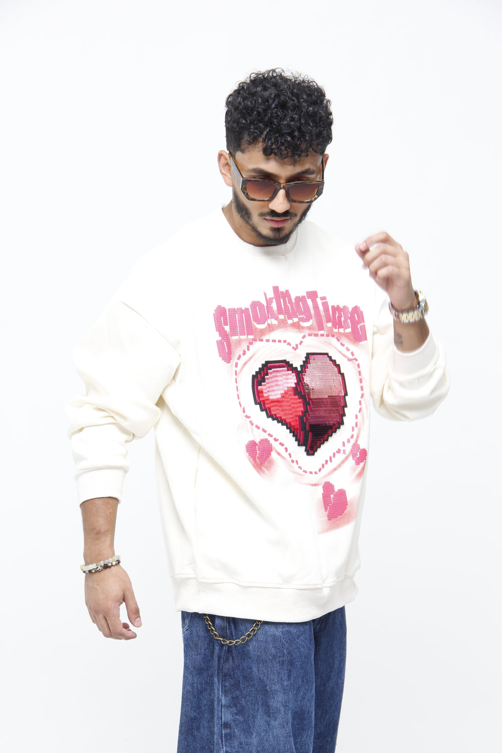 Buzo Manga Larga Cream