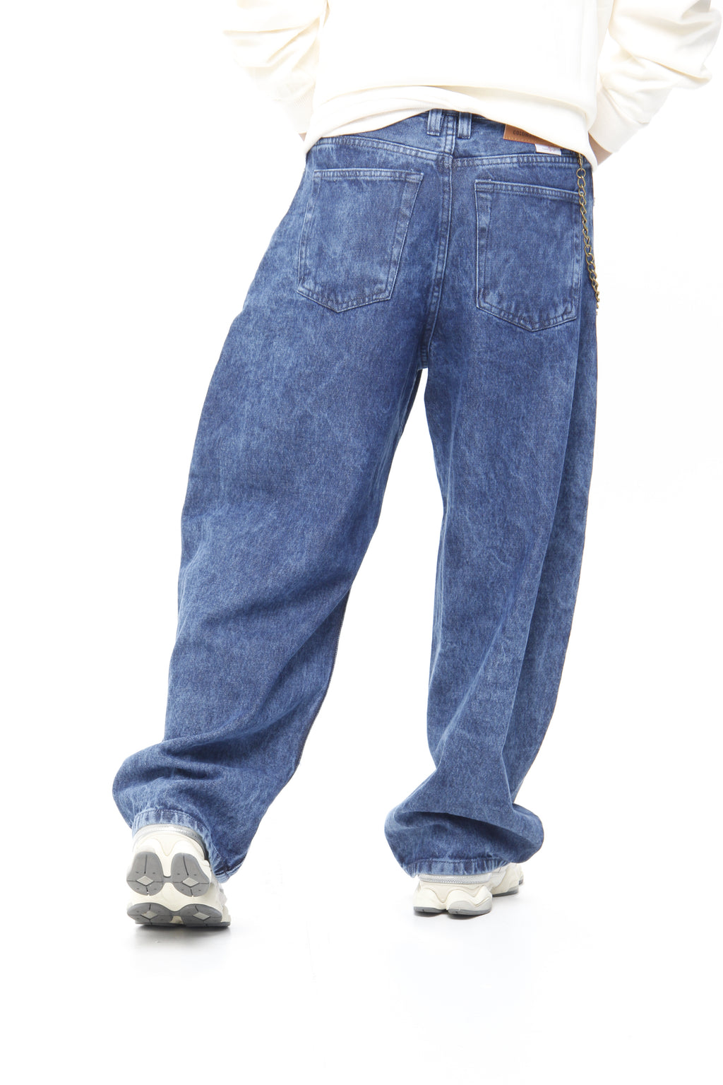 Jeans Barrel Fit Blue Denim