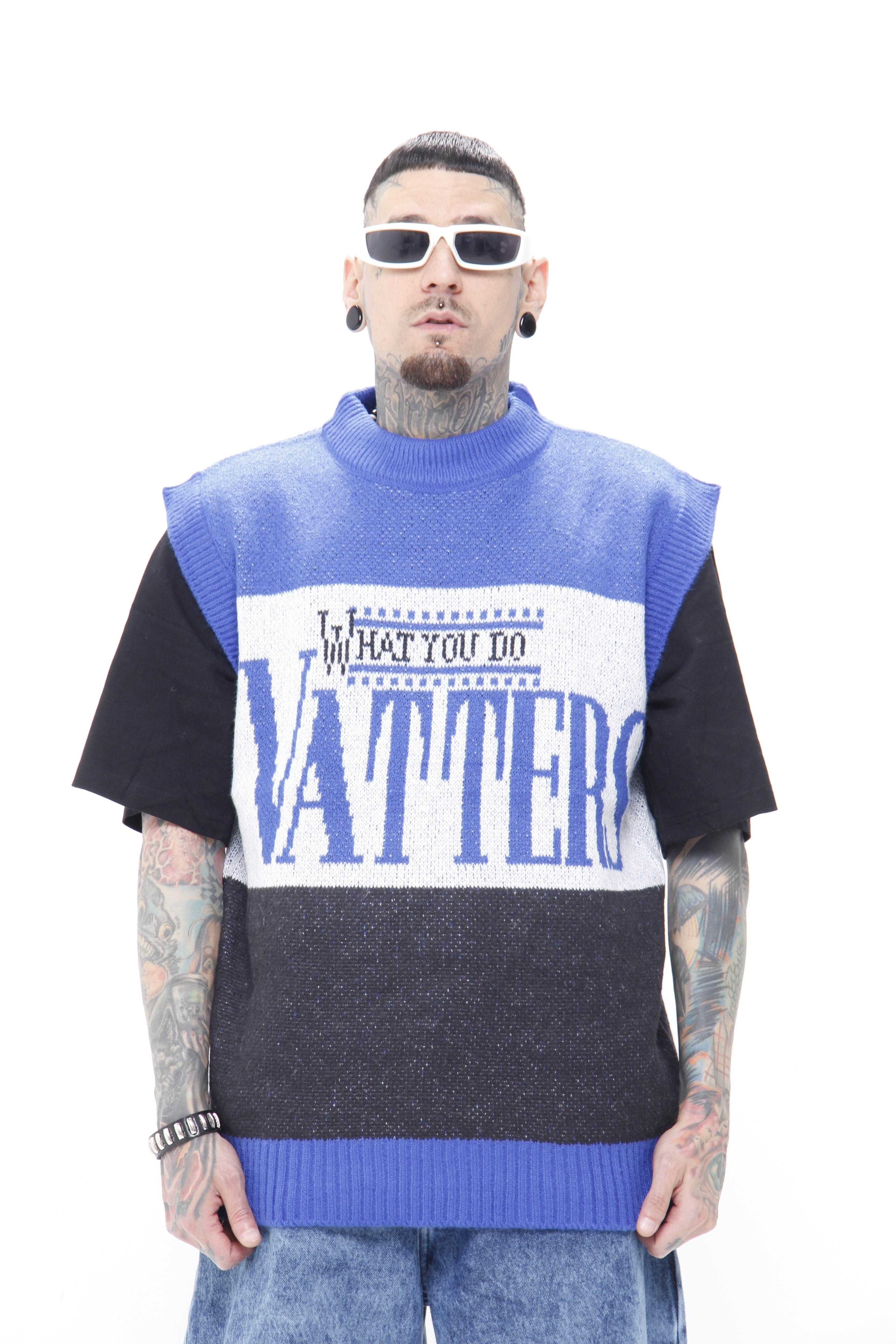 Chaleco de Punto Oversize "What You Do Vatters"