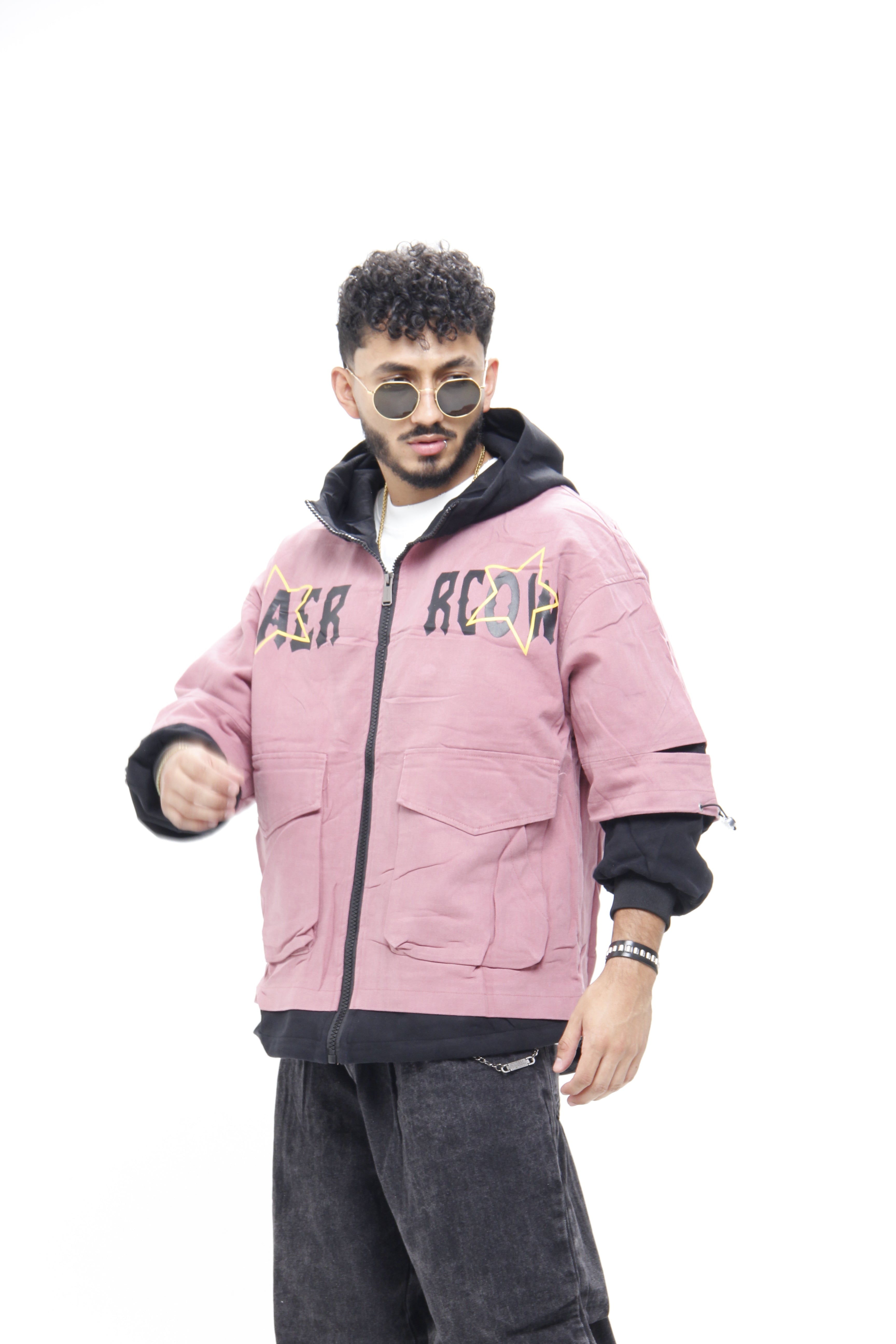 Chaqueta Streetwear "Saercow" Two-Tone – Chaqueta con Capota
