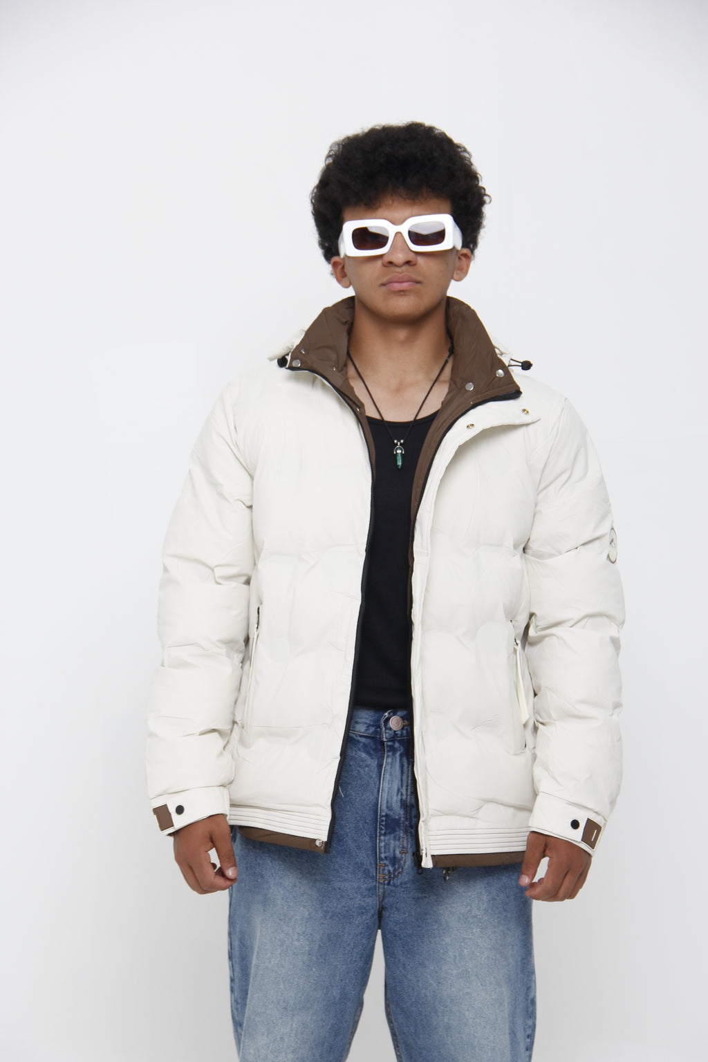 Chaqueta Puffer Acolchada Impermeable para Hombre - Streetwear